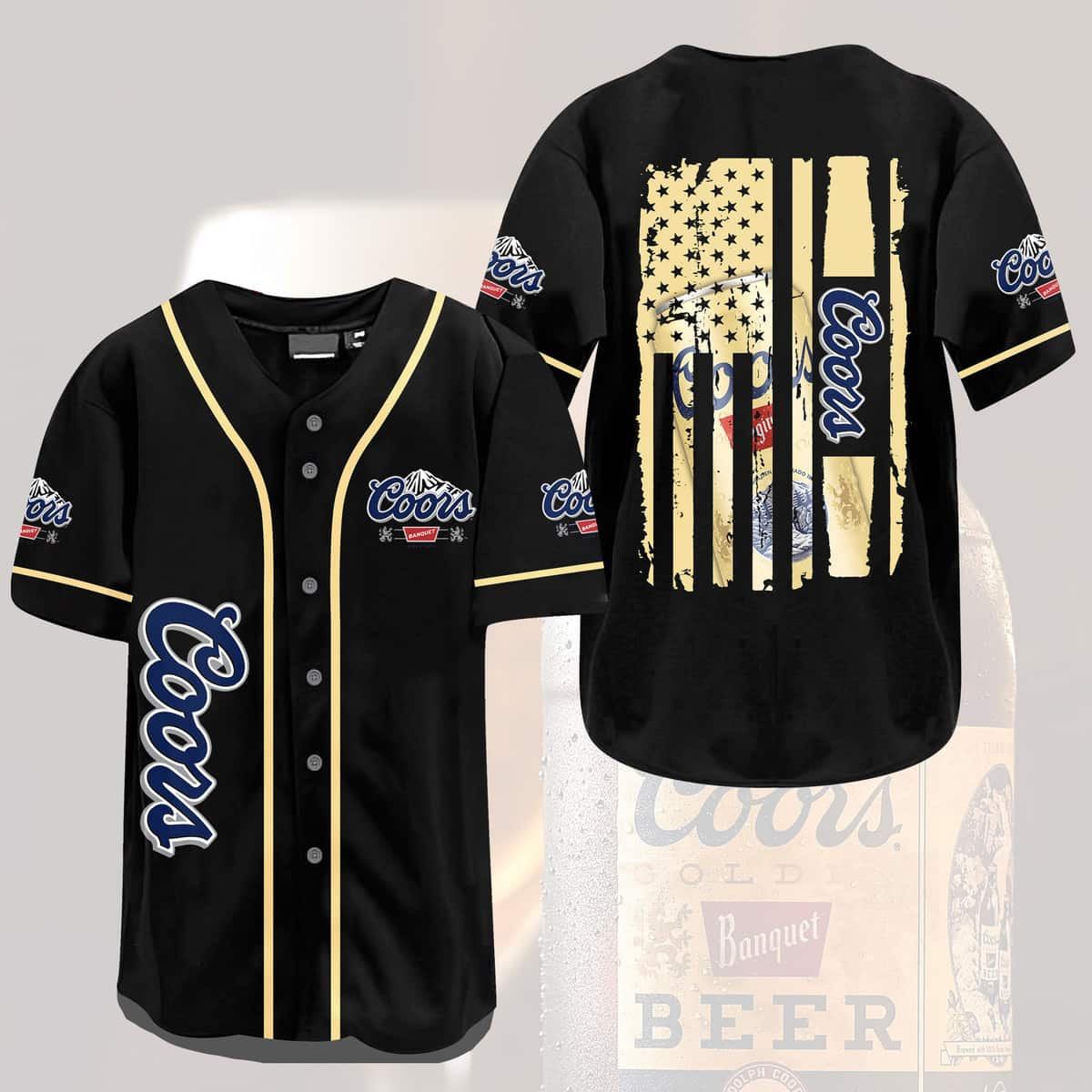 Blue Moon Belgian White Wheat Beer Blue Pattern Baseball Jersey