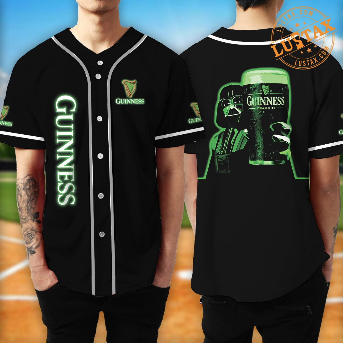 Budweiser Classic Dual Colors Beer Baseball Jersey Gift For Fans