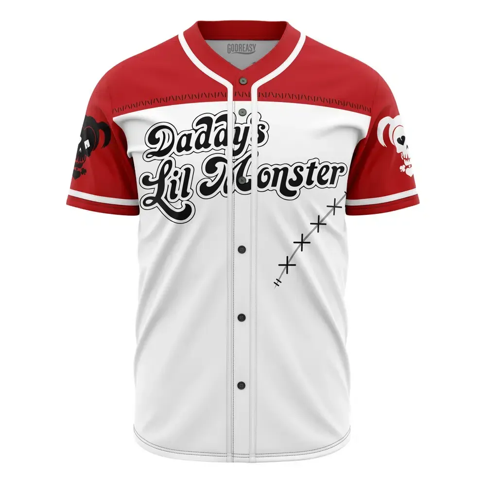  Baseball Jersey Harley Quinn Daddys Lil Monster DC Comics, Harley Quinn Jersey