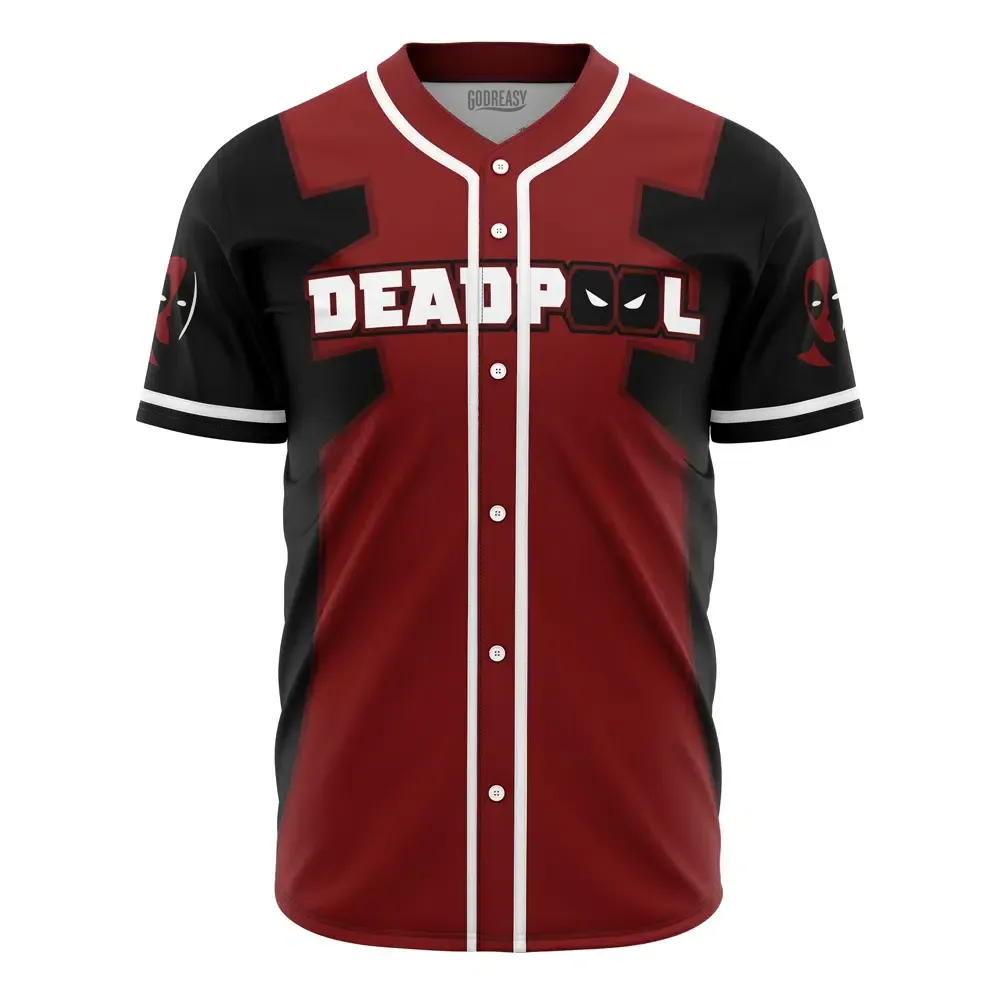  Baseball Jersey Personalized Deadpool Marvel, Personalized Deadpool Jersey