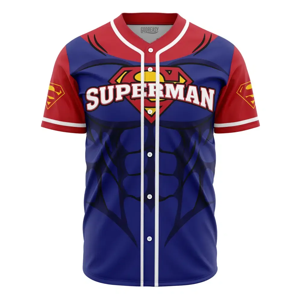  Baseball Jersey Personalized Superman DC Comics, Personalized Superman Jersey
