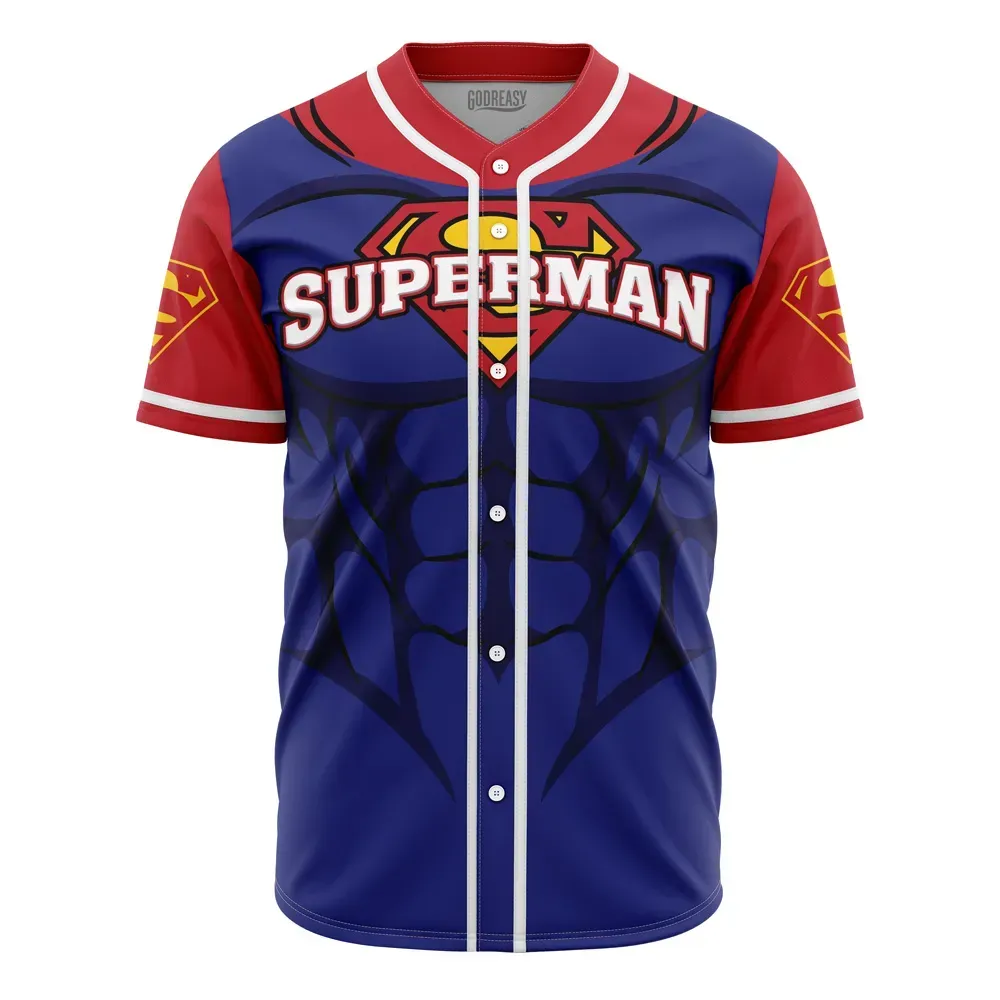  Baseball Jersey Superman DC Comics, Superman DC Jersey