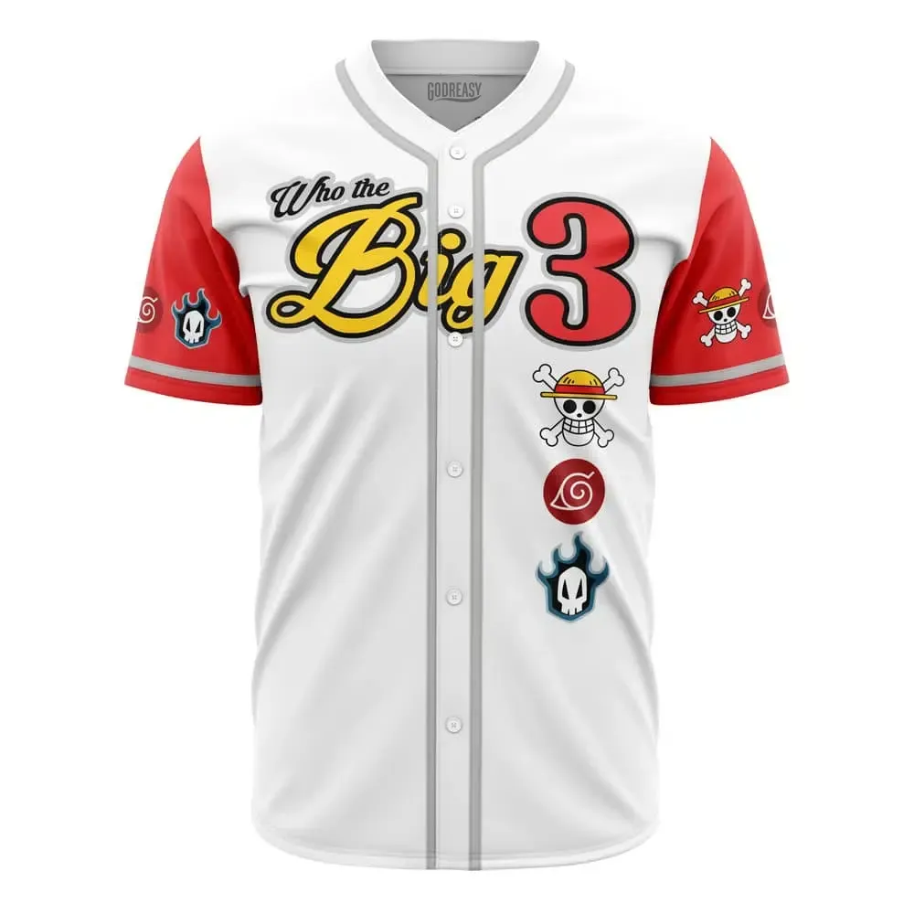  Baseball Jersey Who The Big 3 V2, Who The Jersey