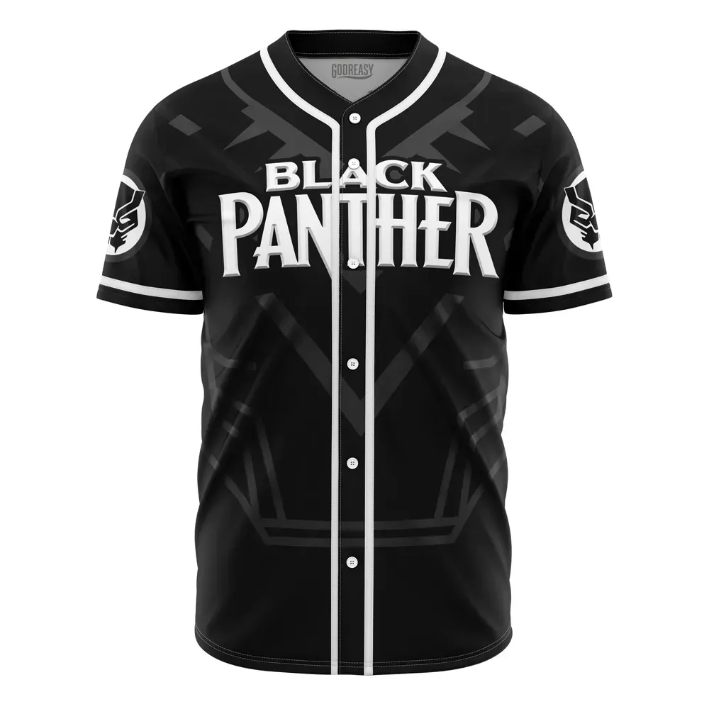  Baseball Jersey Black Panther Marvel, Black Panther Jersey