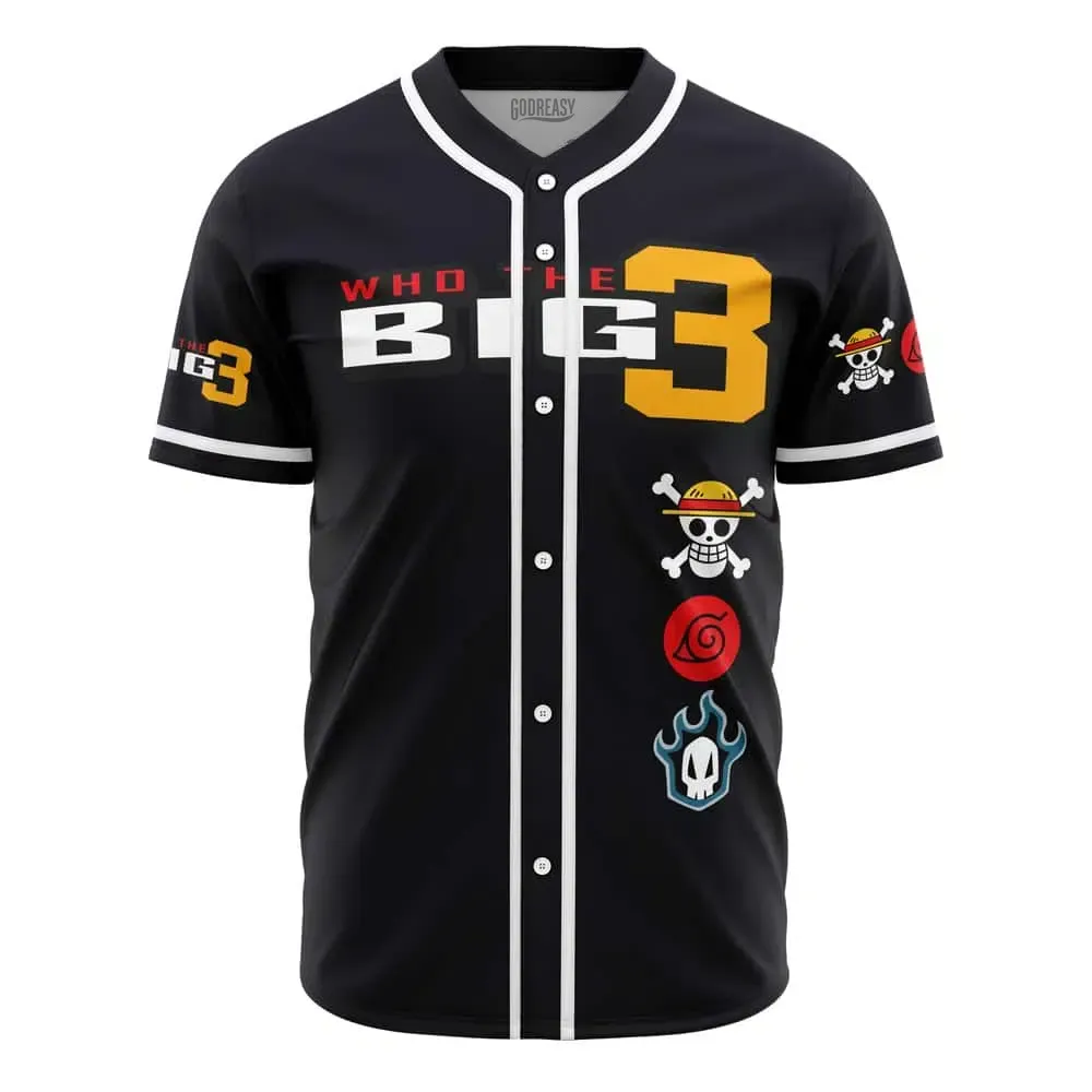  Baseball Jersey Who The Big 3 V1, Who The Jersey