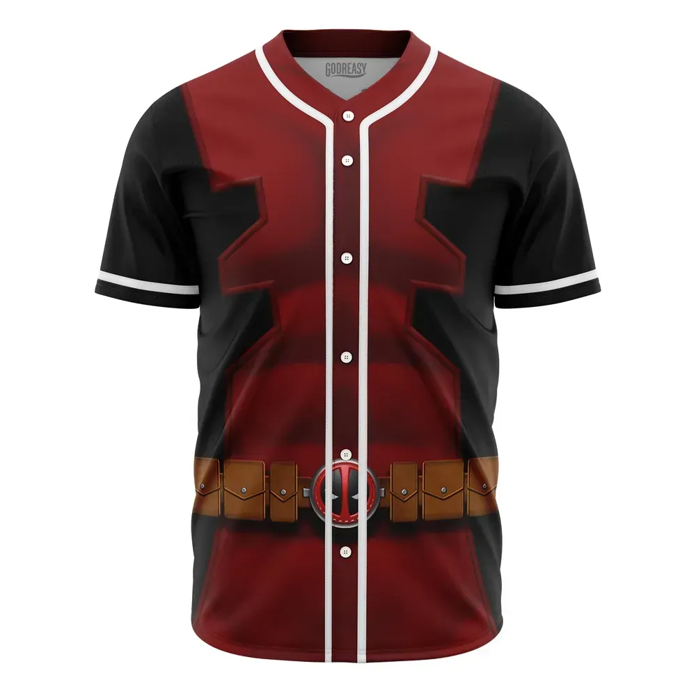  Baseball Jersey Deadpool Cosplay Marvel, Deadpool Cosplay Jersey