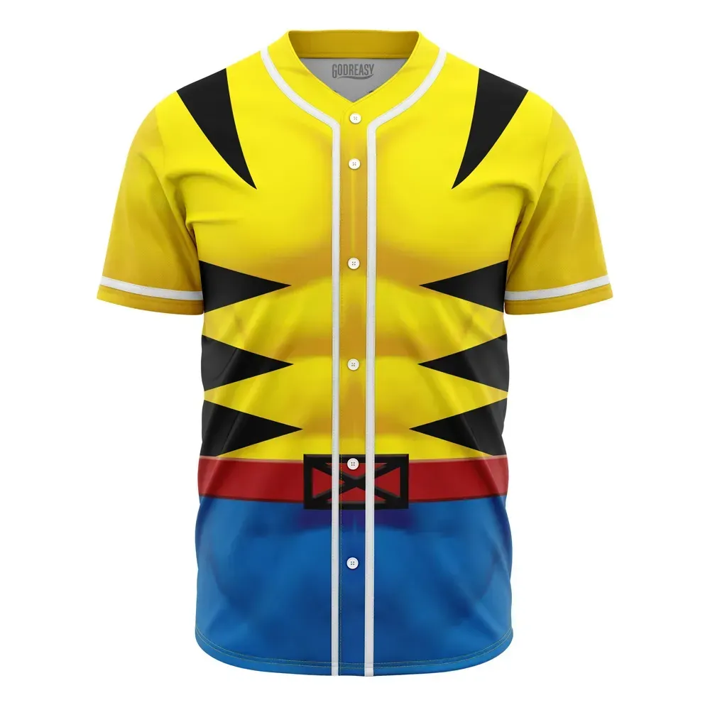  Baseball Jersey Wolverine Cosplay Marvel, Wolverine Cosplay Jersey