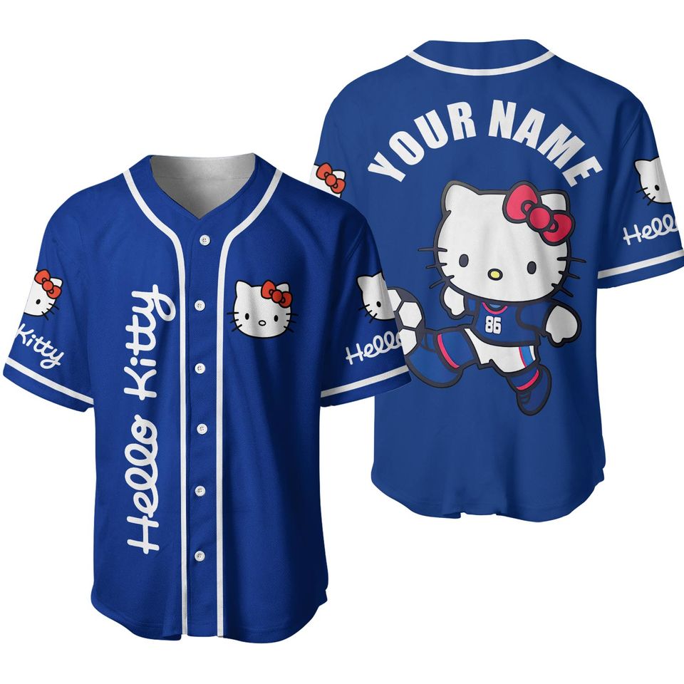 2024 New Hello Kitty Soccer Lovelys Baseball Jersey