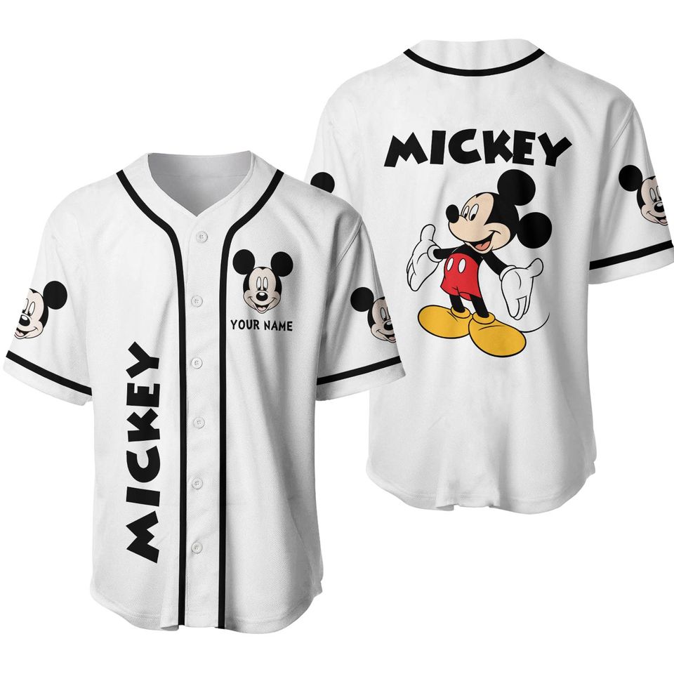 2024 Disney Baseball Jersey Custom Mickey Jersey