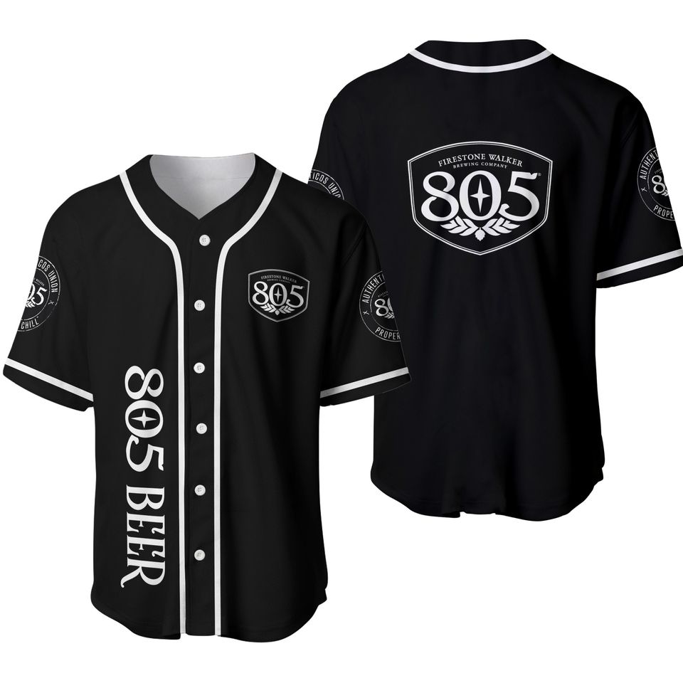 805 Beer Baseball Jersey, Vintage Baseball Jersey