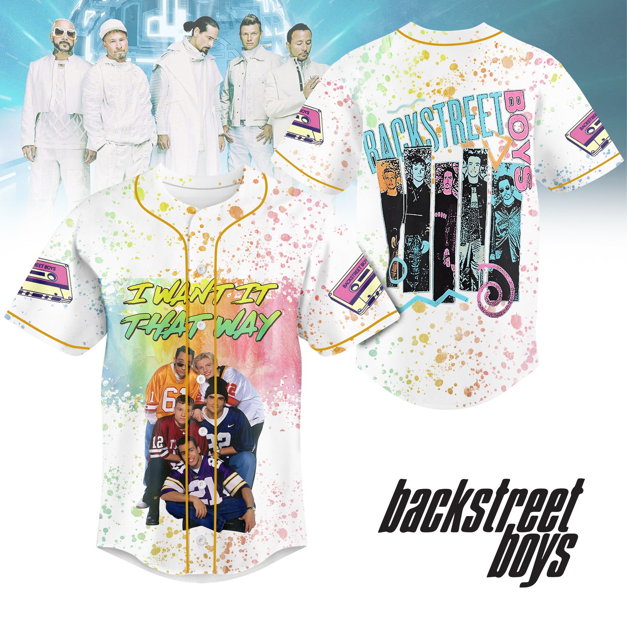 Back Street Boys Personalized Baseball Jersey For Fans
