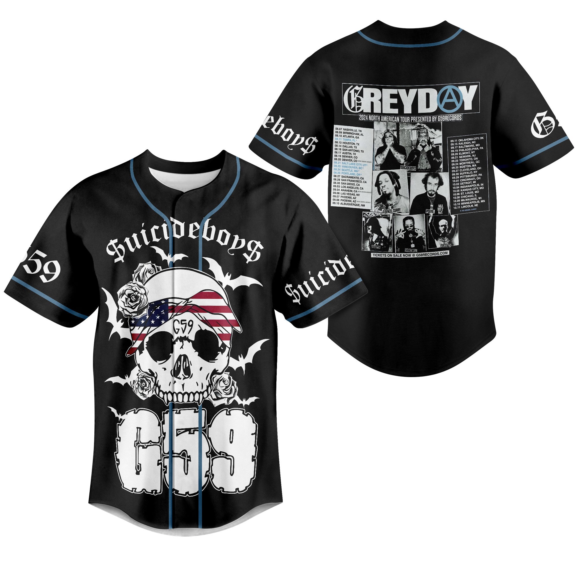 $uicideboy$ Greyday G59 Personalized Baseball Jersey For Fans