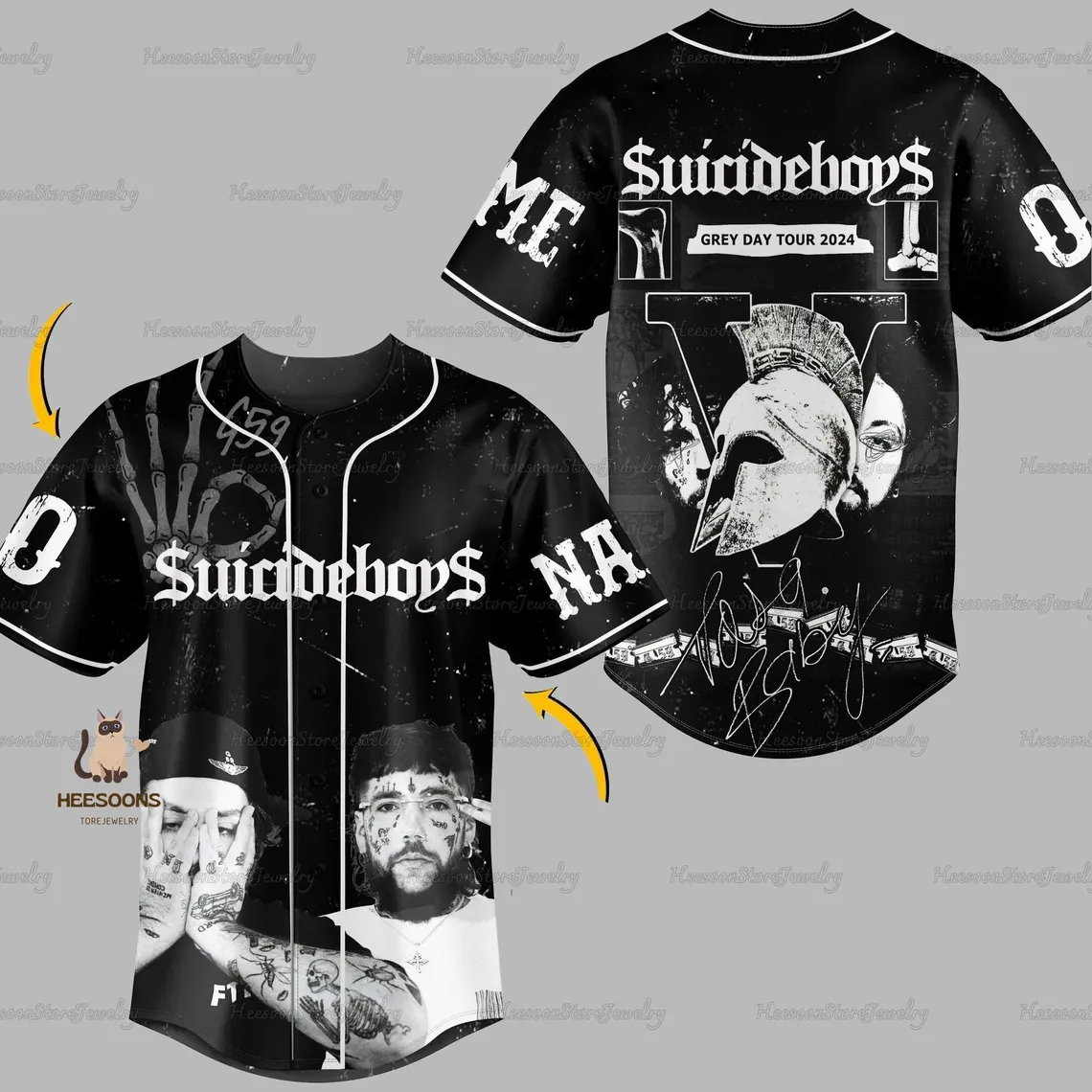 $uicideboy$ Greyday G59 Personalized Baseball Jersey For Fans
