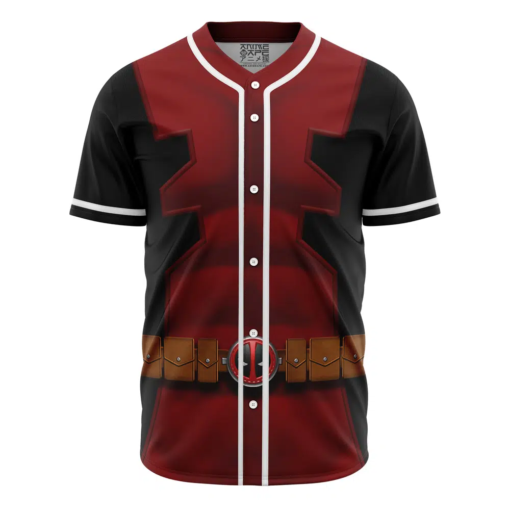 Deadpool Cosplay Marvel Personalized Baseball Jersey For Fans