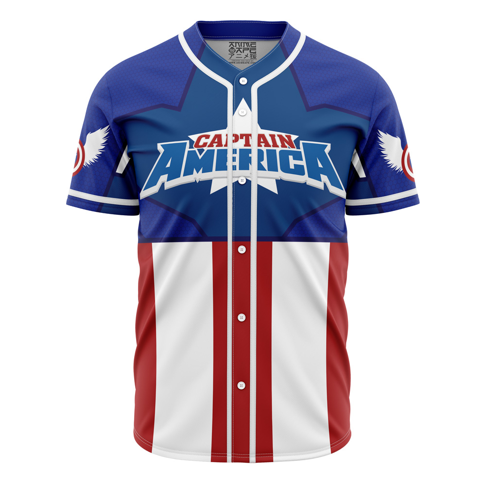 Captain America Personalized Baseball Jersey For Fans