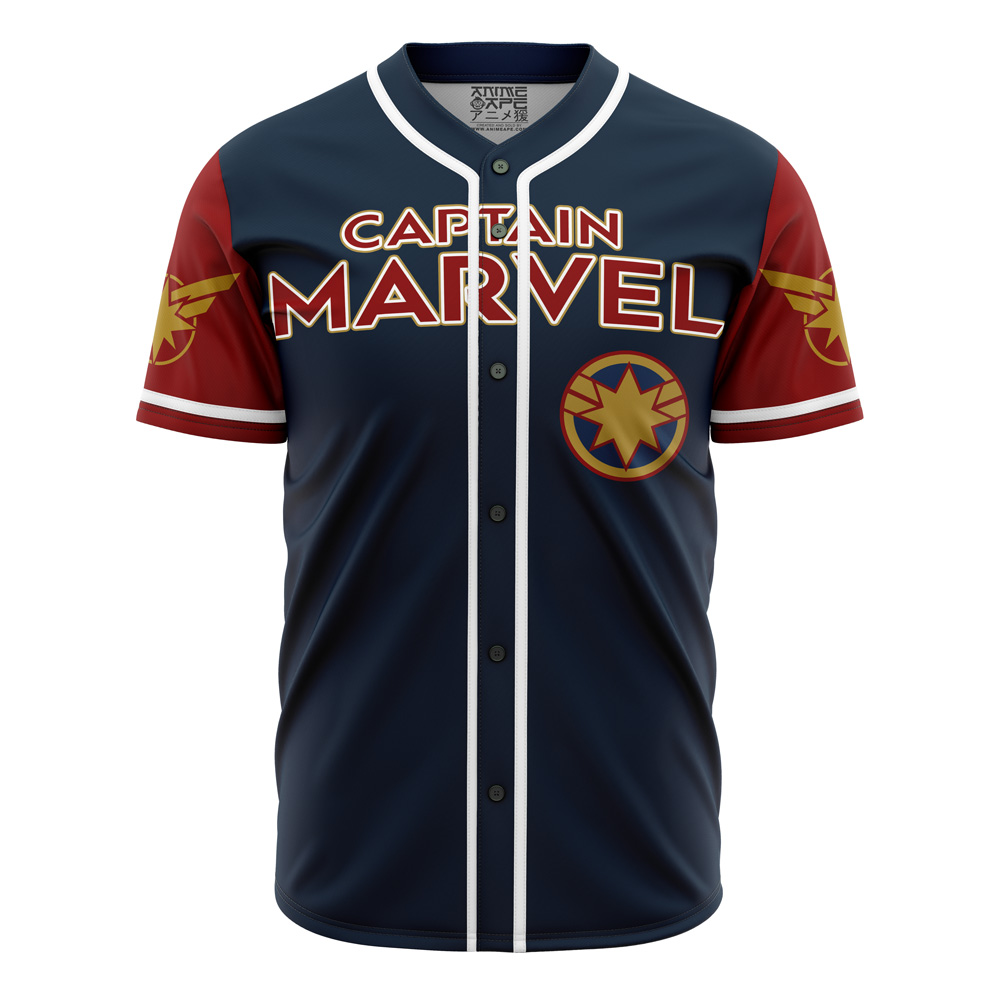 Captain Marvel Marvel Personalized Baseball Jersey For Fans