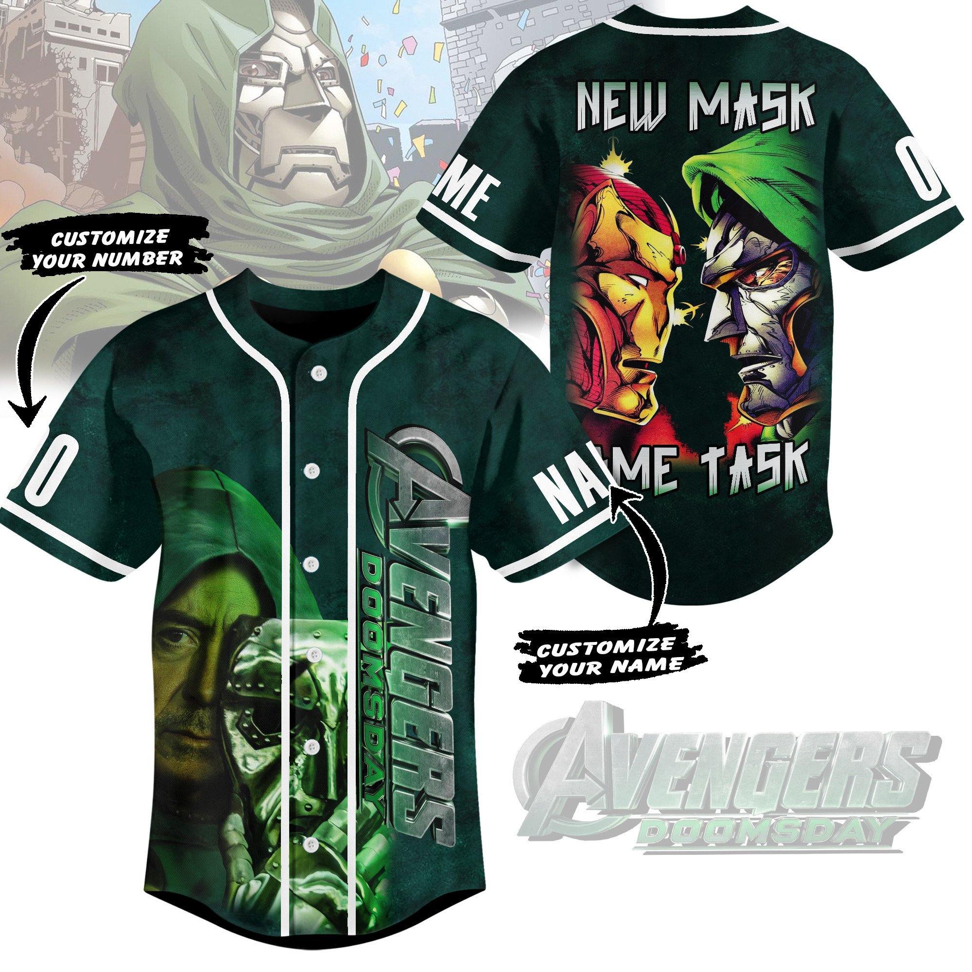 Avengers: Doomsday Baseball Jersey For Fans