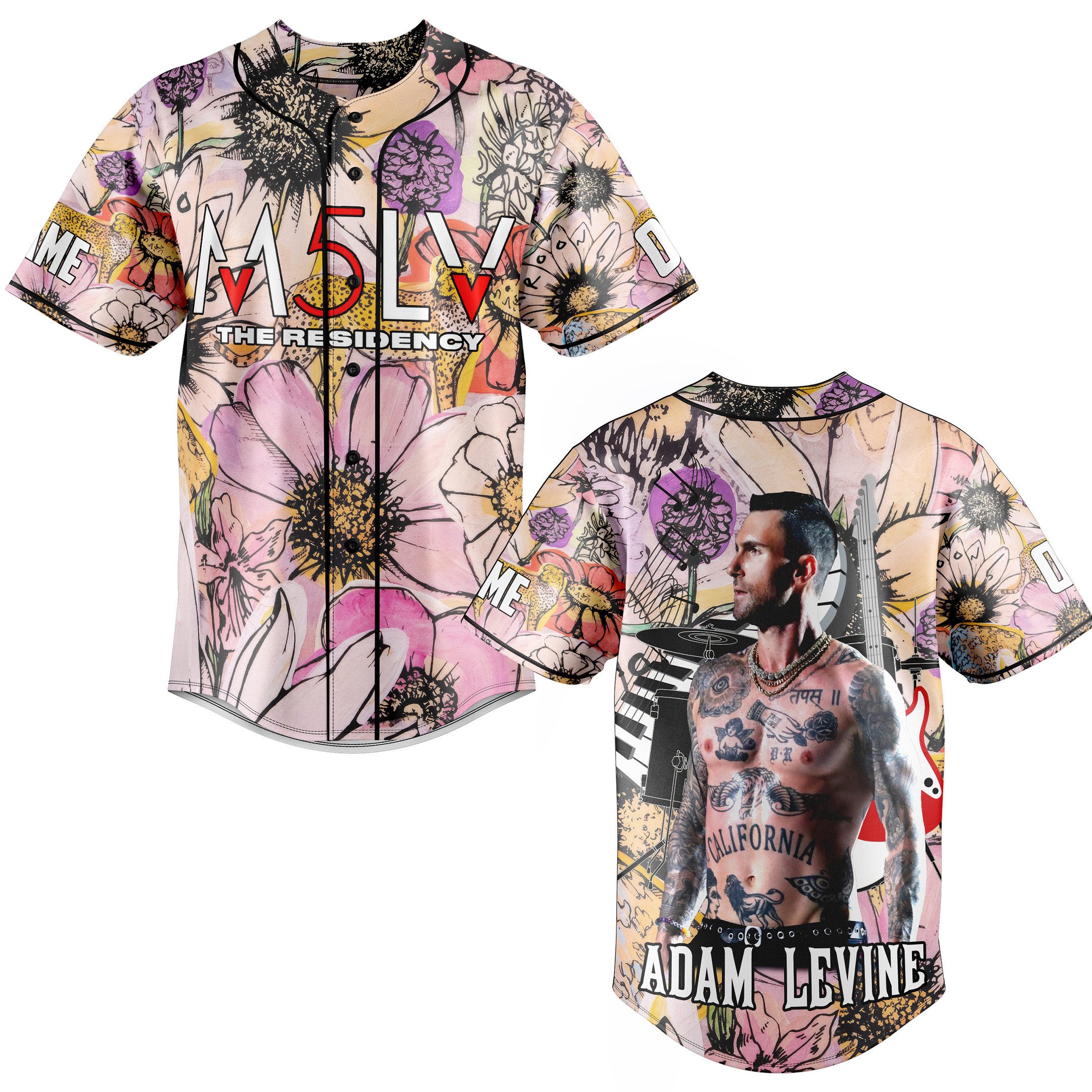 Adam Levine For Fans Baseball Style Jersey For Men