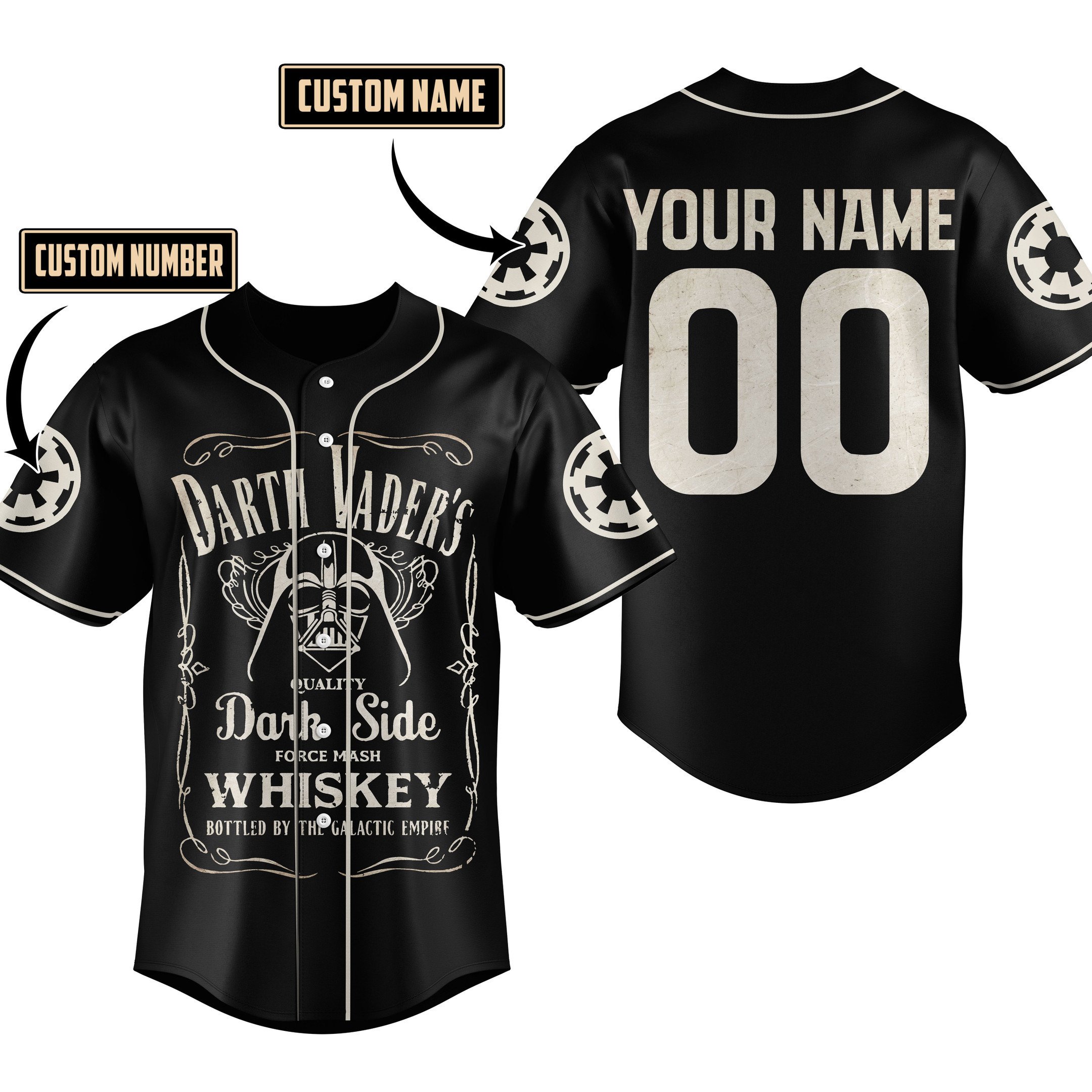 Darth Vader Star Wars Baseball Jersey For Fans
