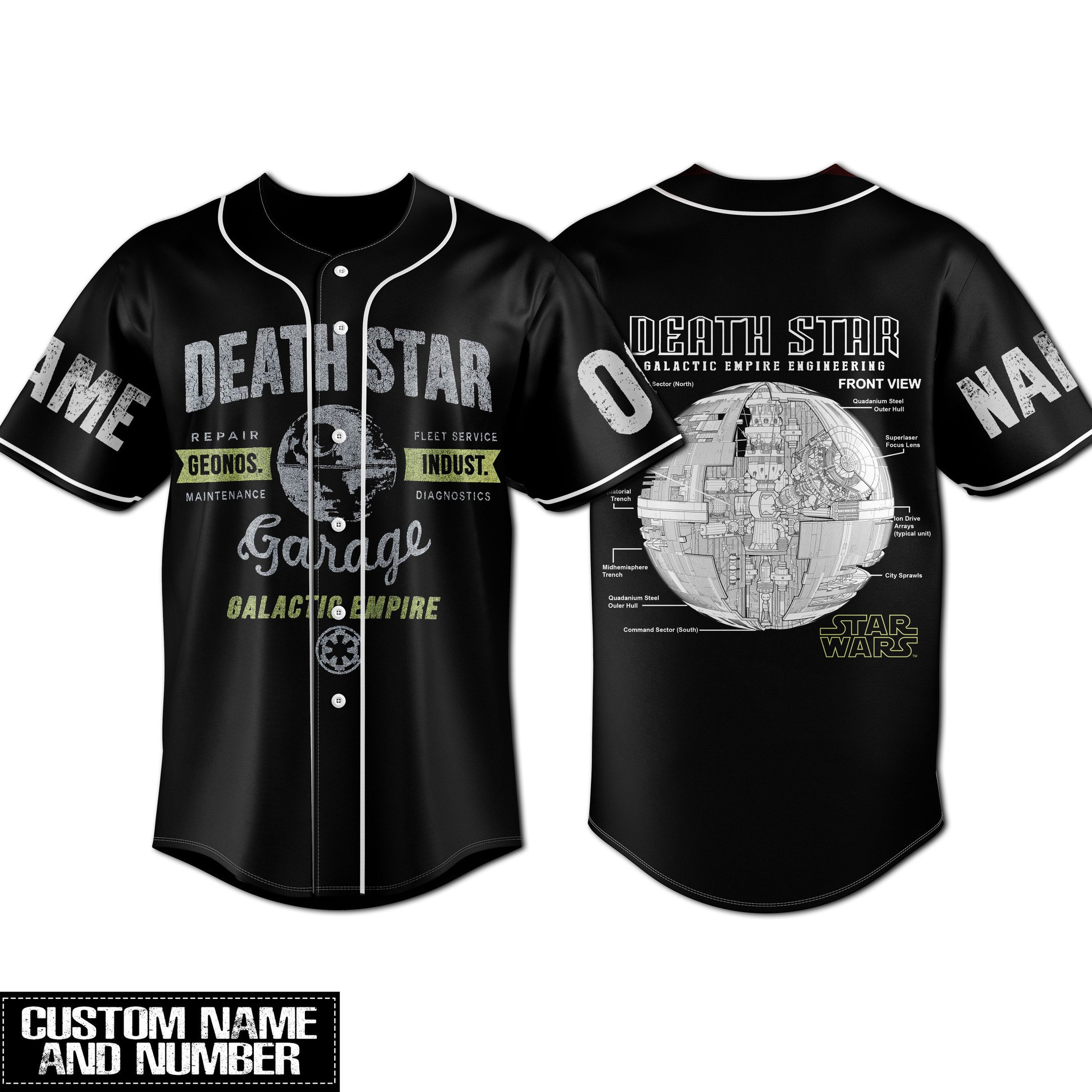 Death Star For Fans Baseball Style Jersey For Men