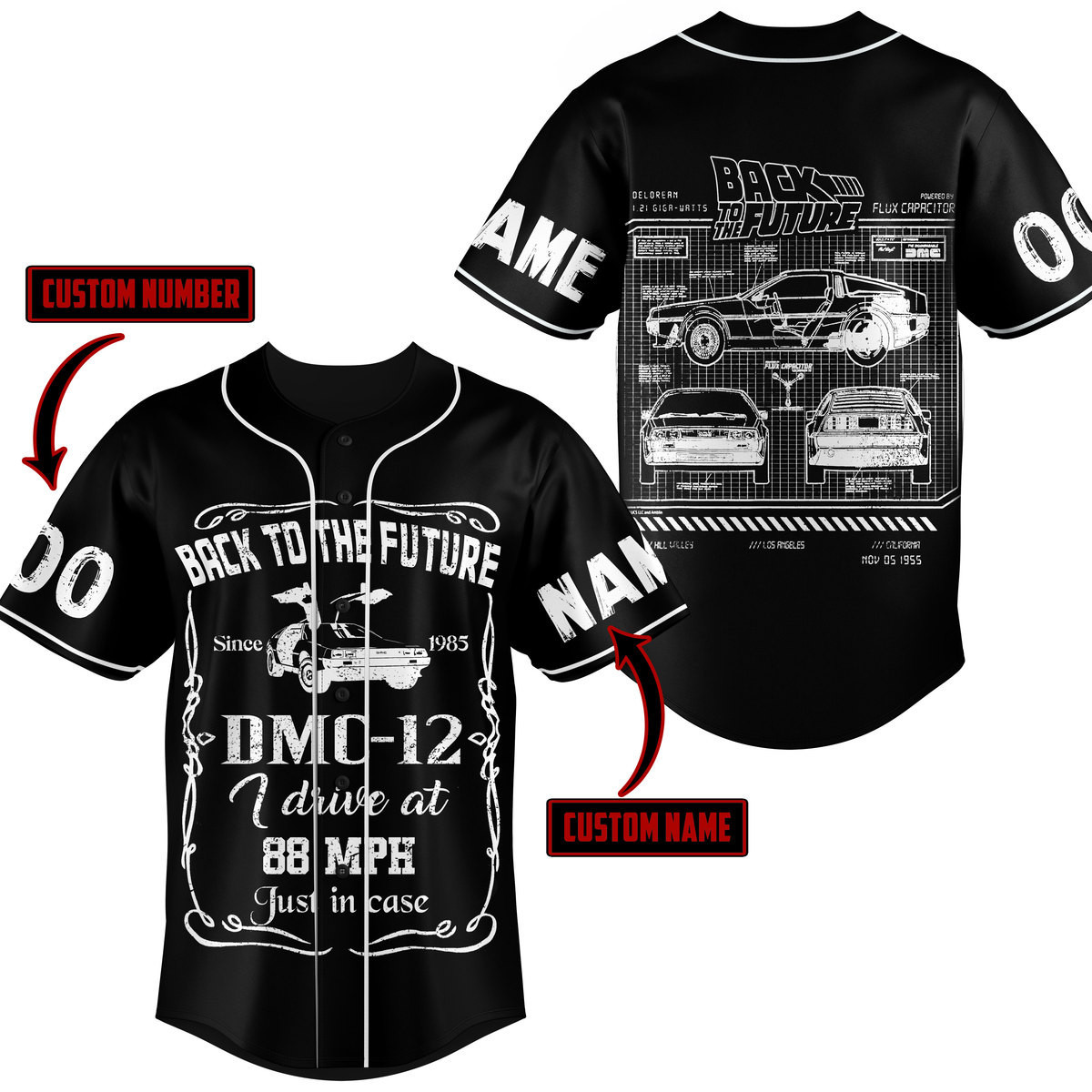 Back To The Future Baseball Jersey For Fans