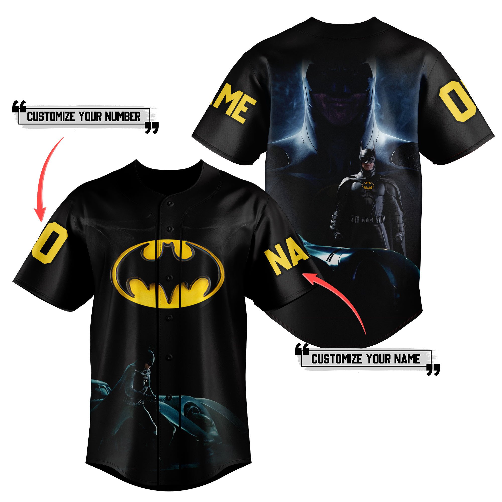 Batman For Fans Baseball Style Jersey For Women