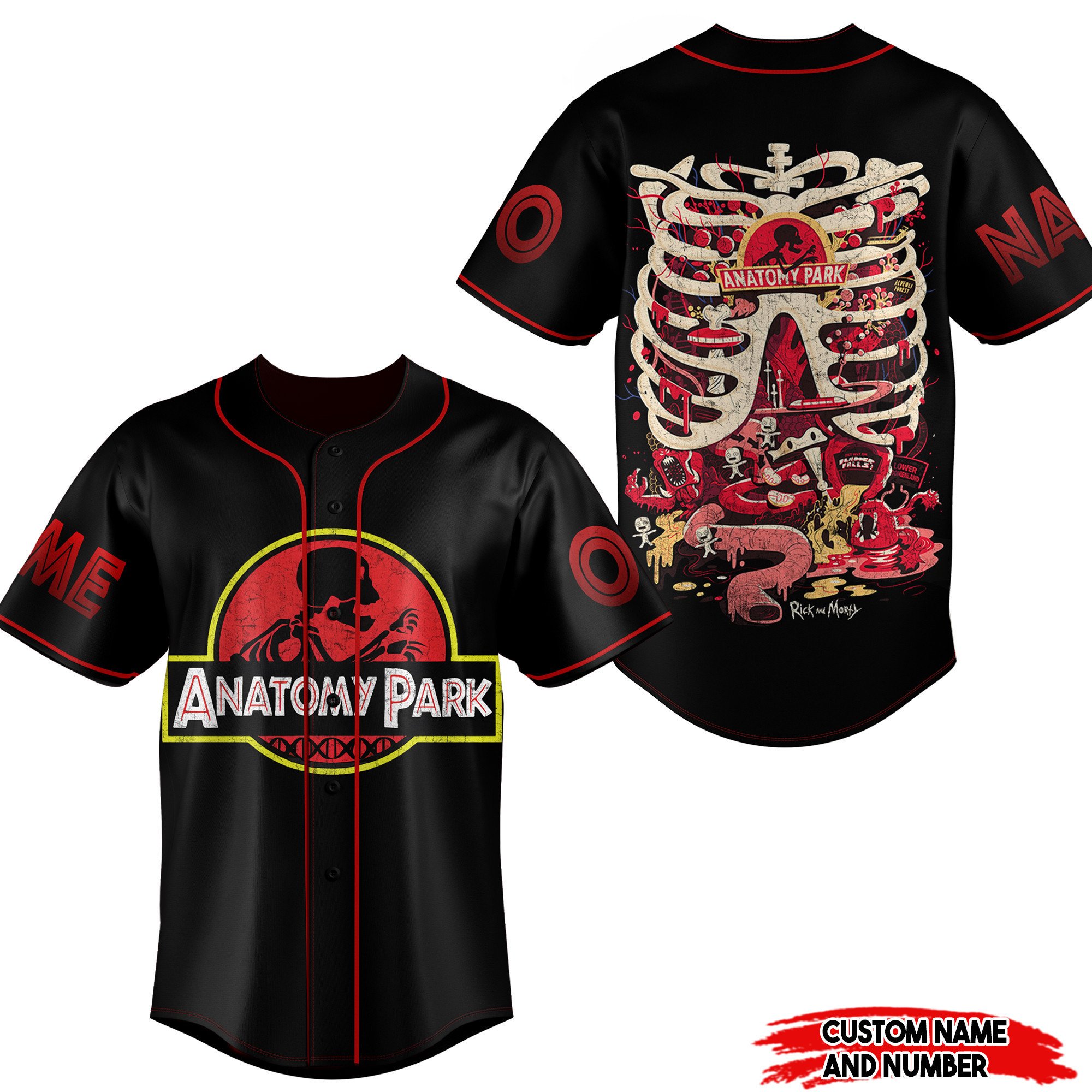 Anatomy Park For Fans Baseball Style Jersey For Women