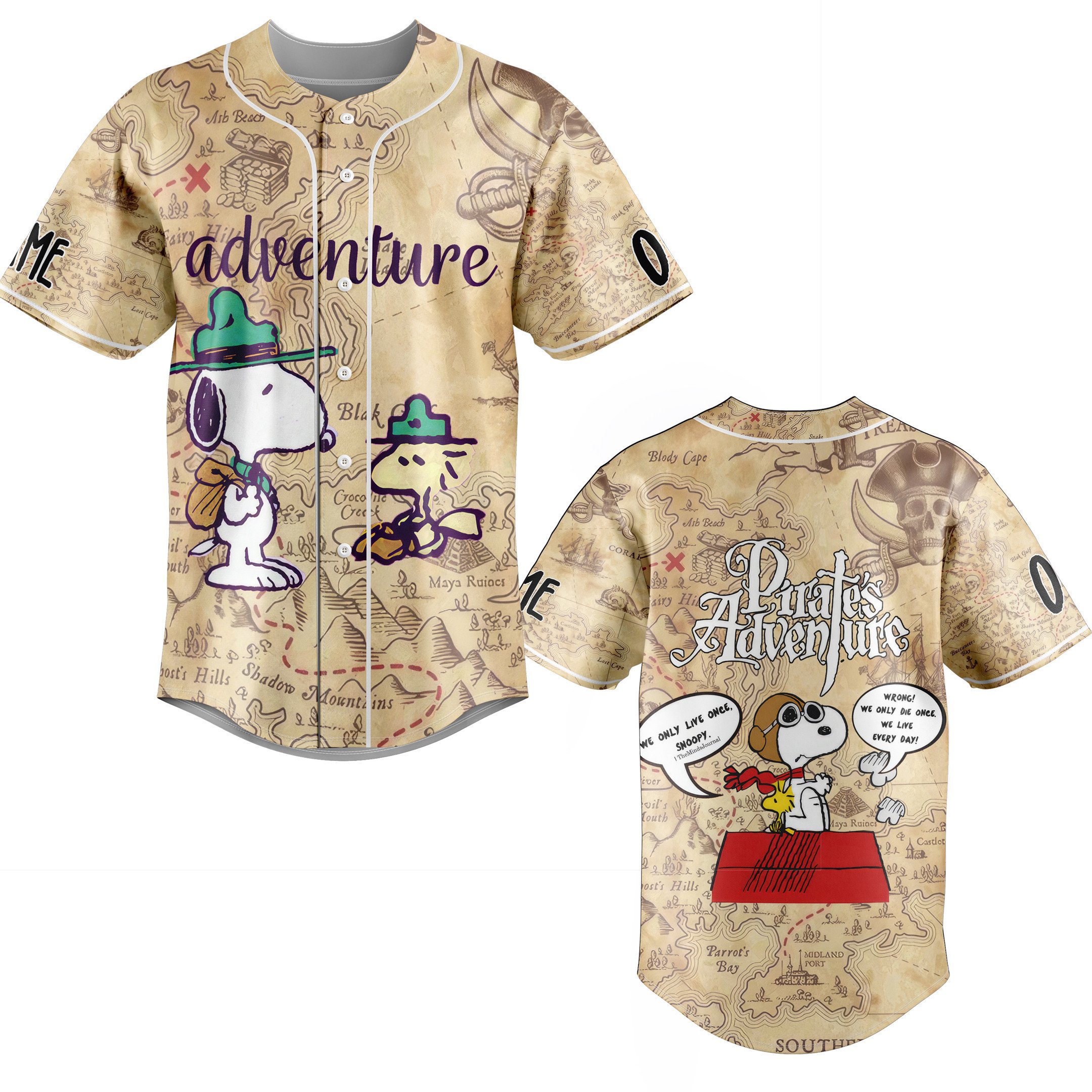 Adventure For Fans Baseball Style Jersey For Women