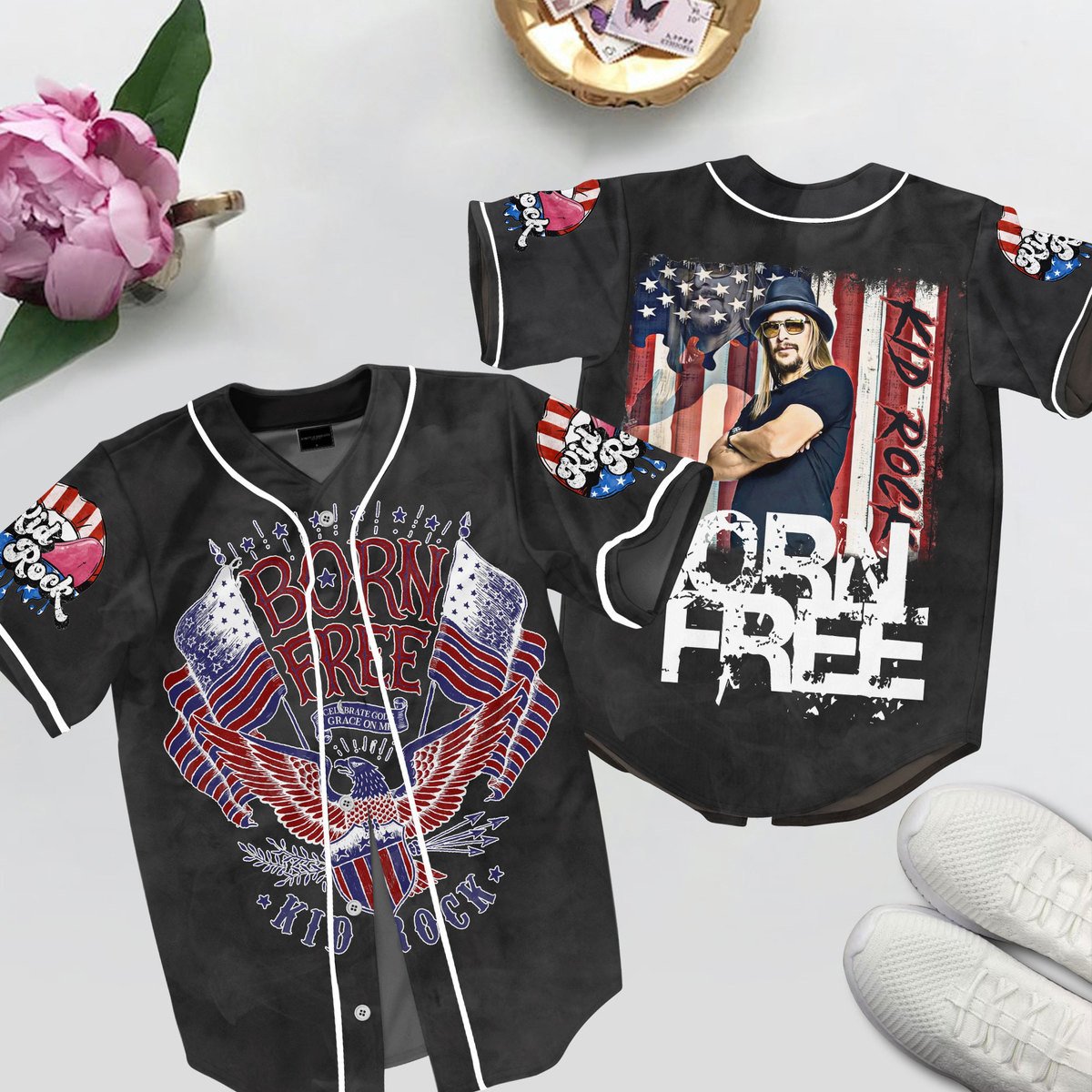Born Free For Fans Baseball Style Jersey For Men
