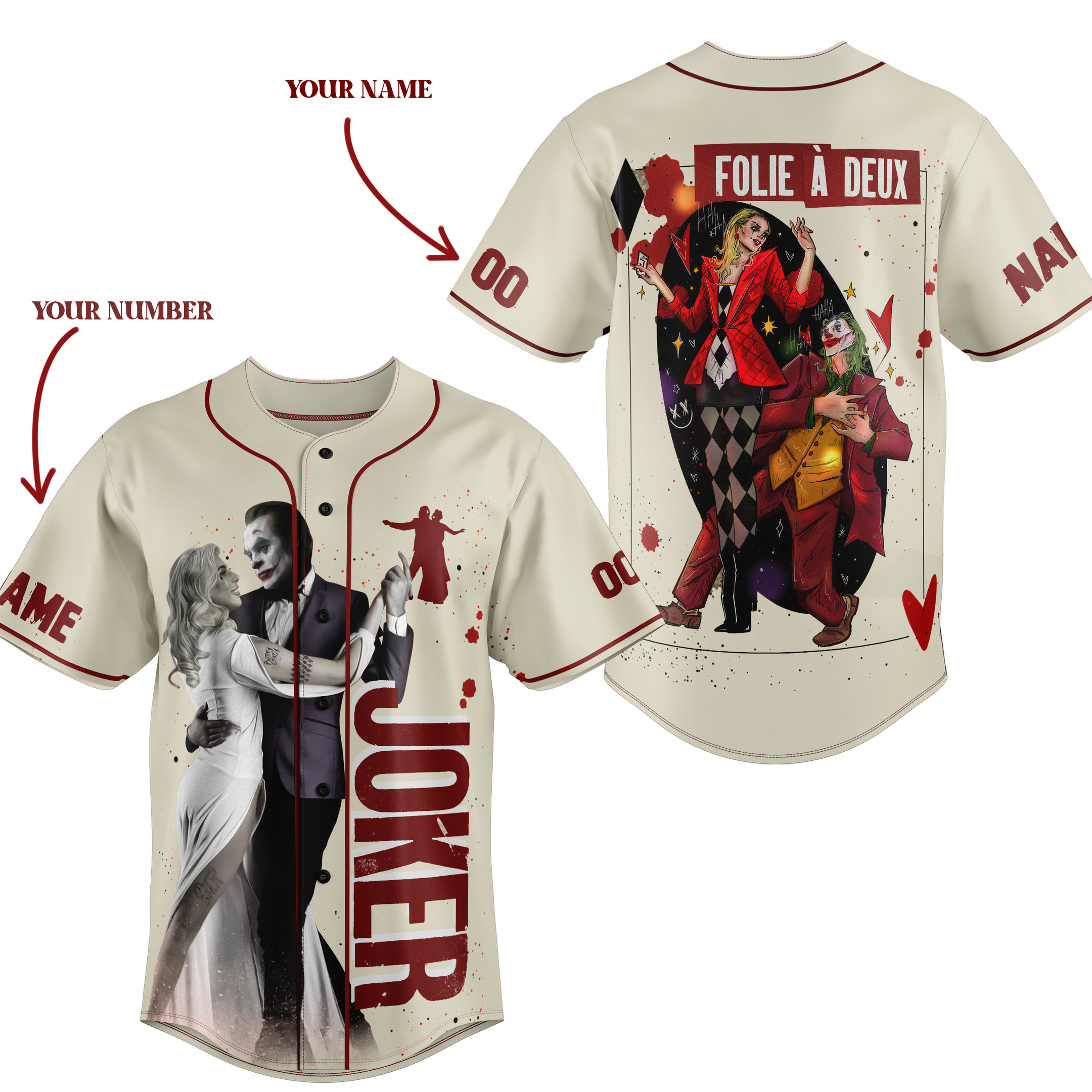 Folie a Deux For Fans Baseball Style Jersey For Men