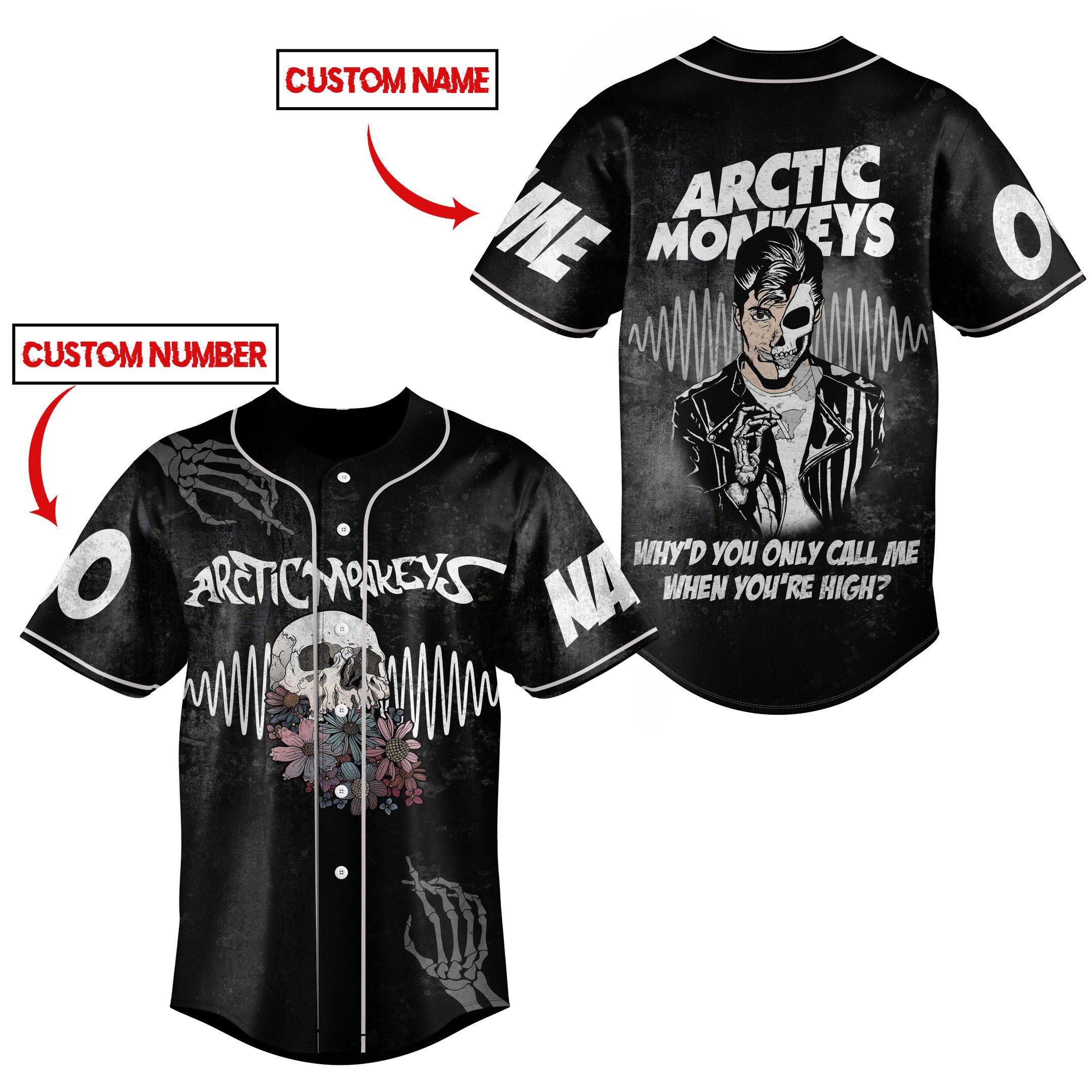 Arctic Monkeys For Fans Baseball Style Jersey For Women