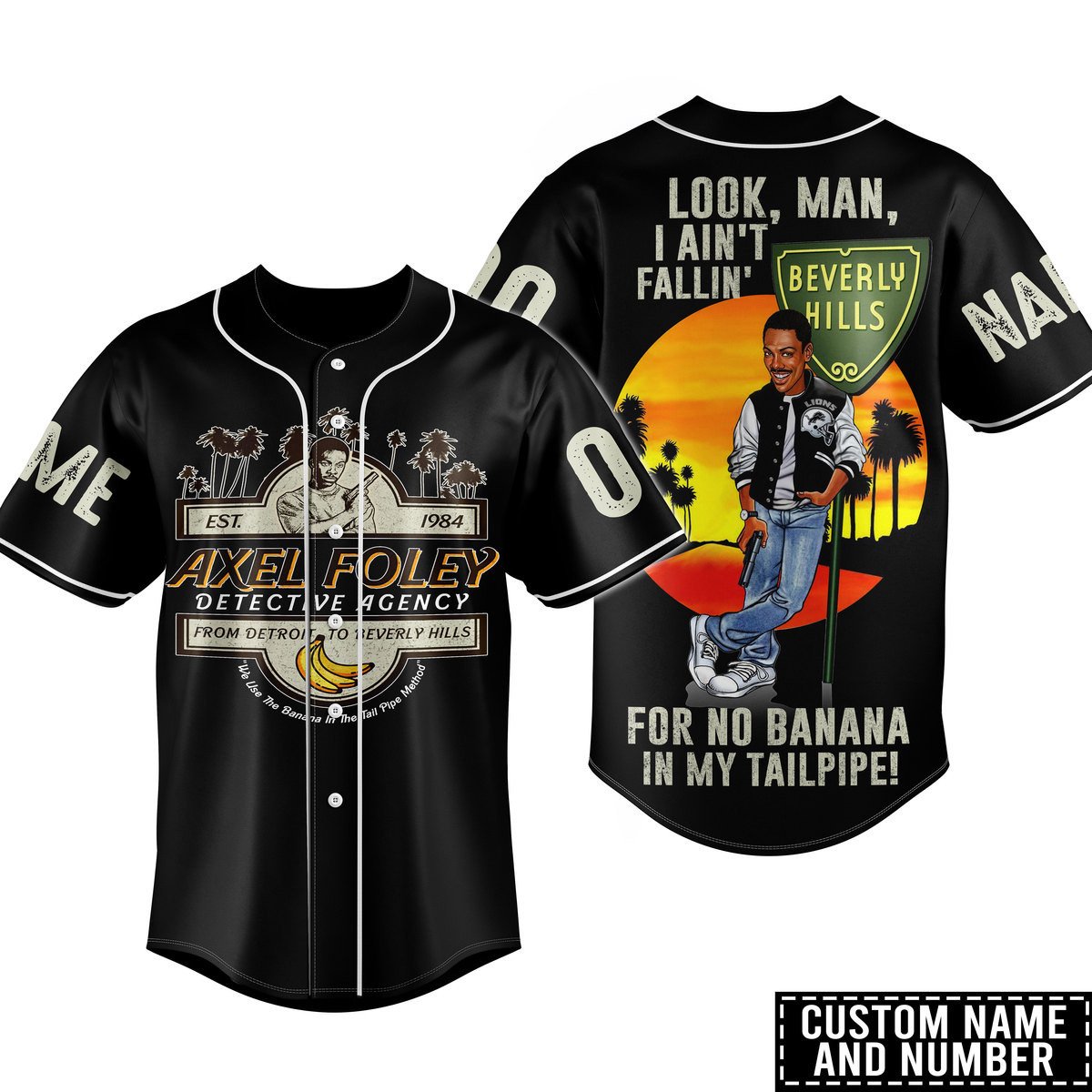 Axel Foley For Fans Baseball Style Jersey For Women