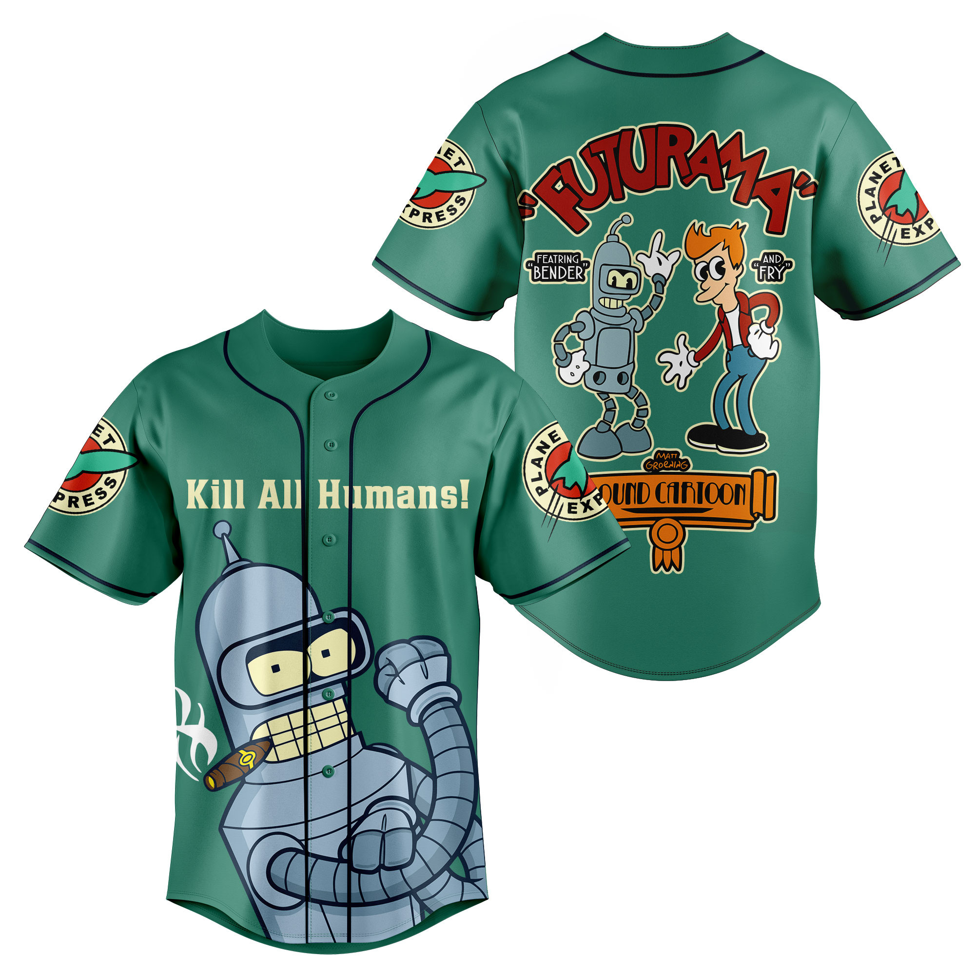 Futurama For Fans Baseball Style Jersey For Women