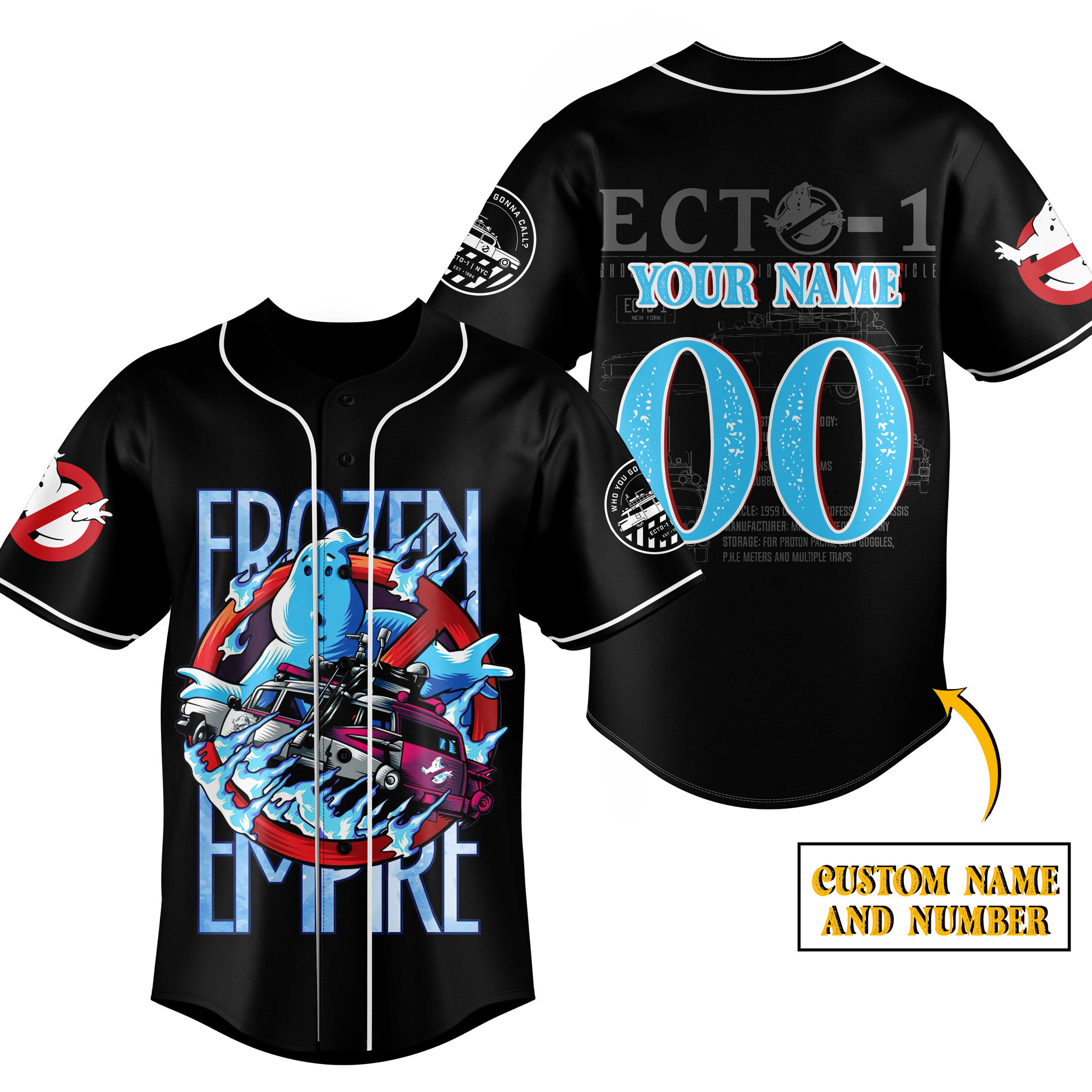 Ghostbusters Frozen Empire Baseball Jersey For Fans