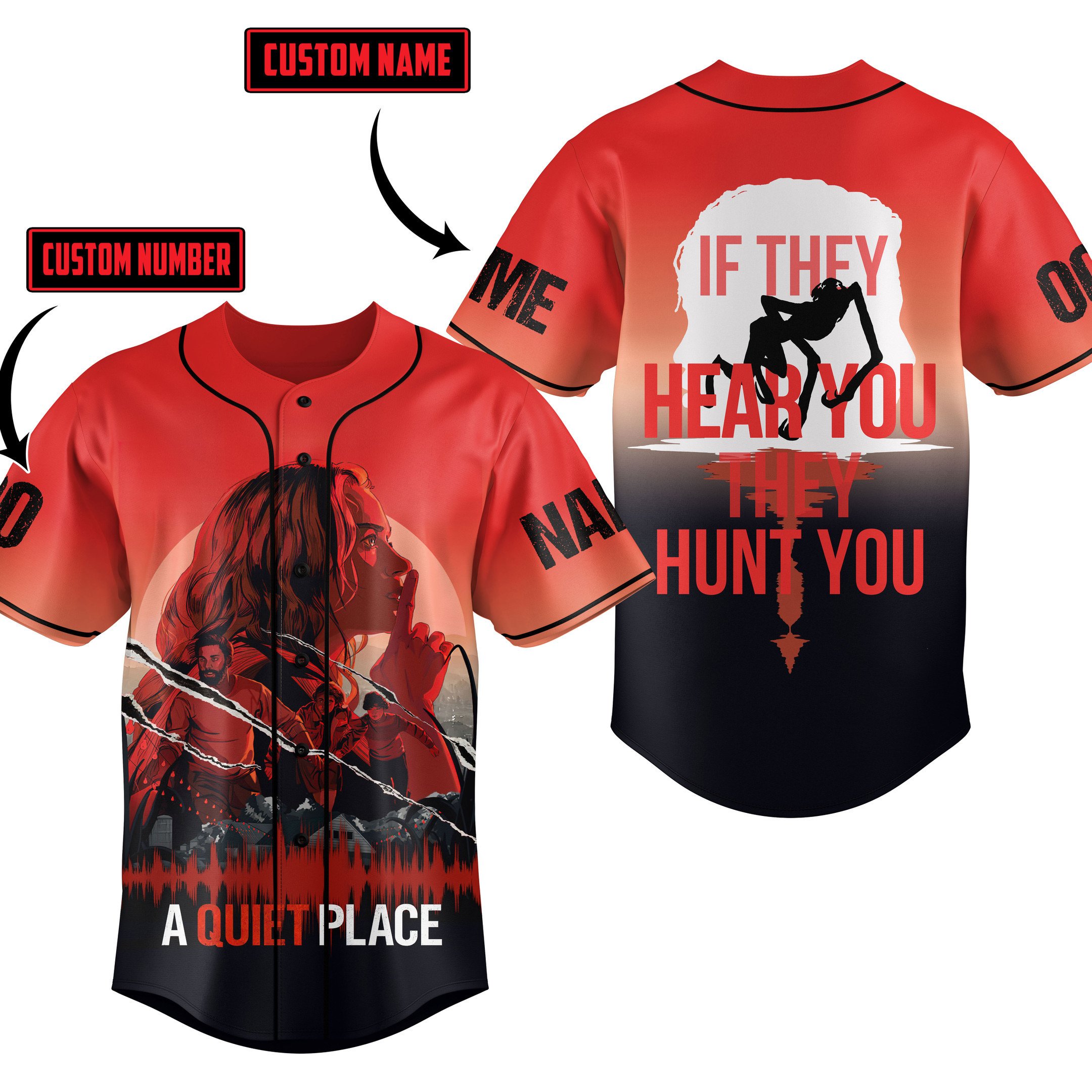 A Quiet Place For Fans Baseball Style Jersey For Men