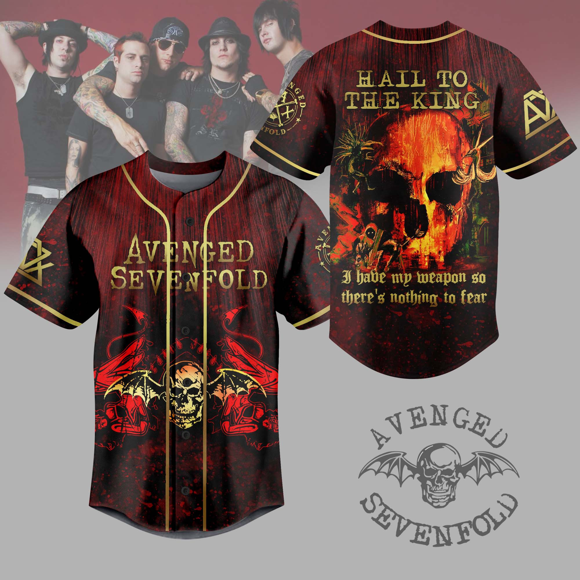 Avenged Sevenfold Music Personalized Baseball Jersey For Fan