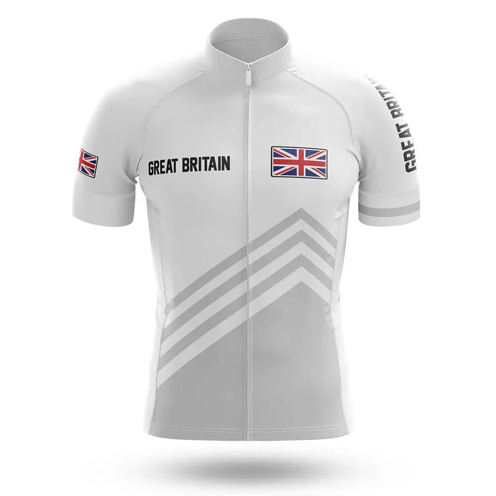 Great Britain S5 White Cycling Jersey For Men/Women