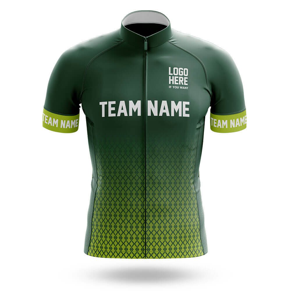 Custom Team Name S1 Green Cycling Jersey For Men/Women