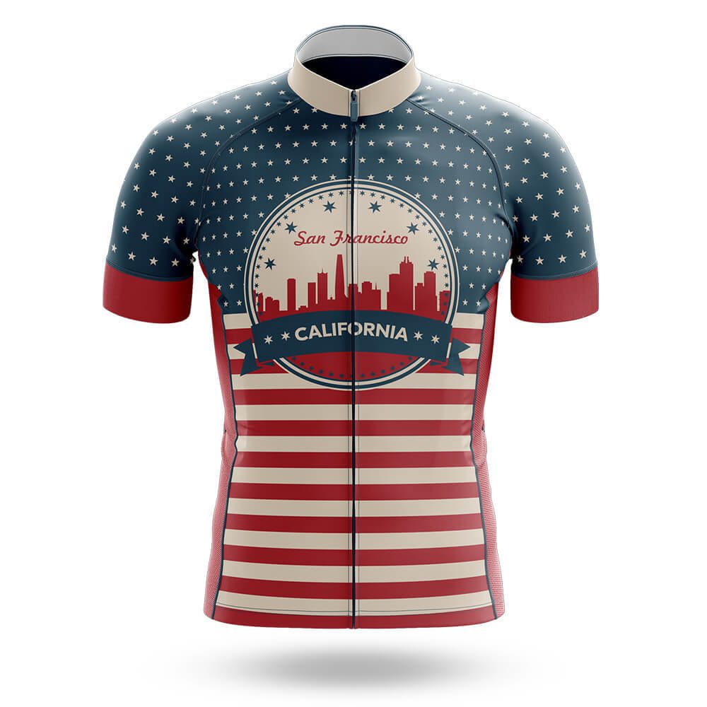 San Francisco Retrospin Cycling Jersey For Men/Women