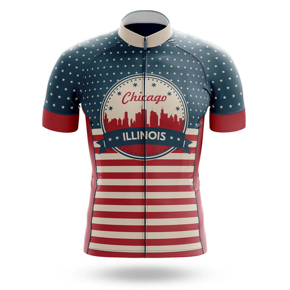 Chicago Retrospin Cycling Jersey For Men/Women