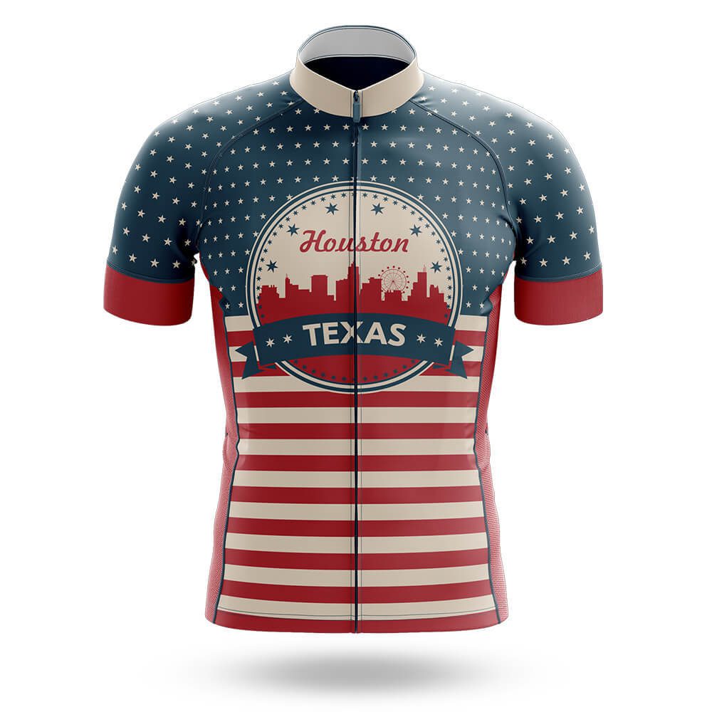 Houston Retrospin Cycling Jersey For Men/Women