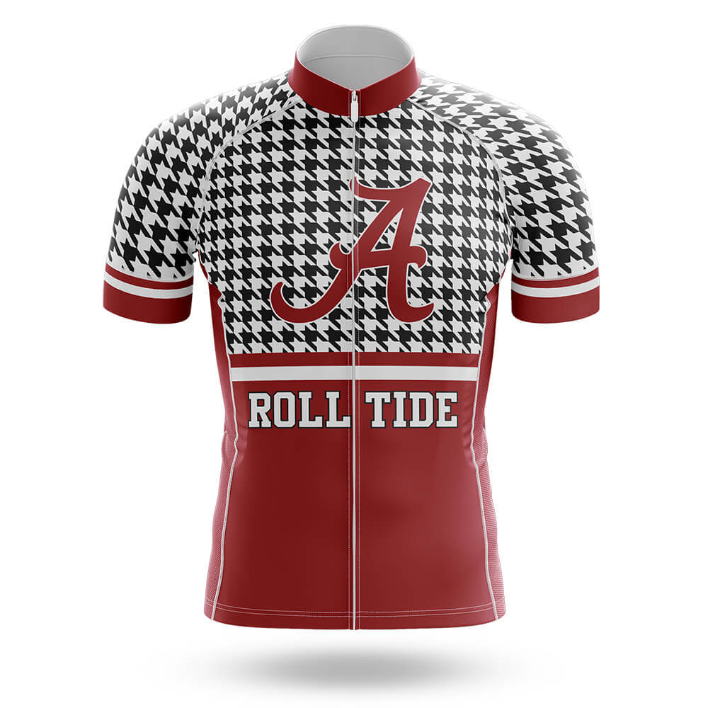 Crimson Tide Houndstooth Pattern Cycling Jersey For Men/Women