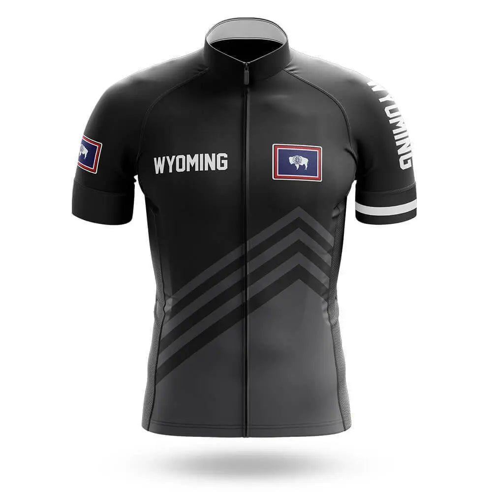 Wyoming S4 Black Cycling Jersey For Men/Women