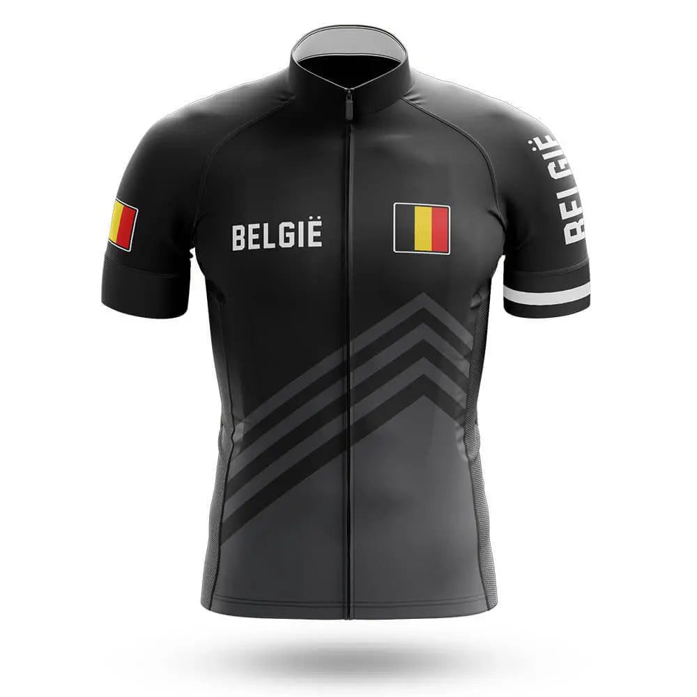 Belgie S5 Black Cycling Jersey For Men/Women