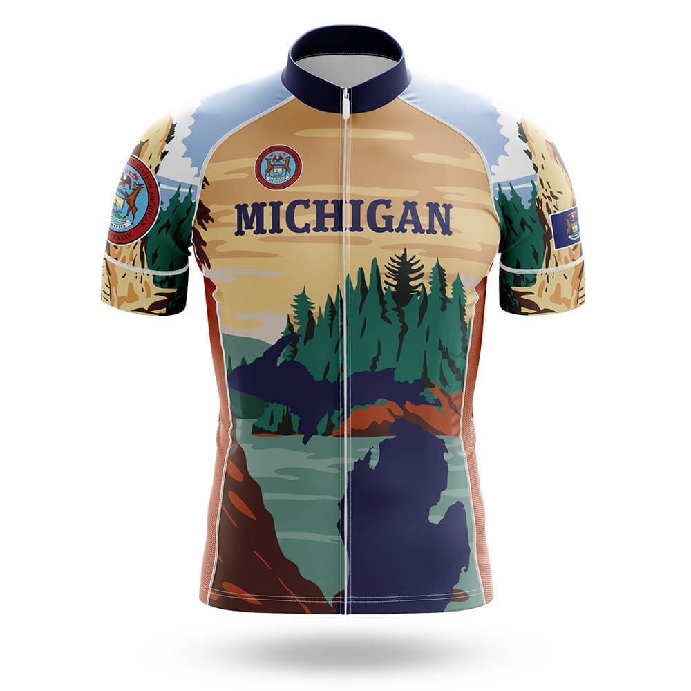 Michigan Home Cycling Jersey For Men/Women