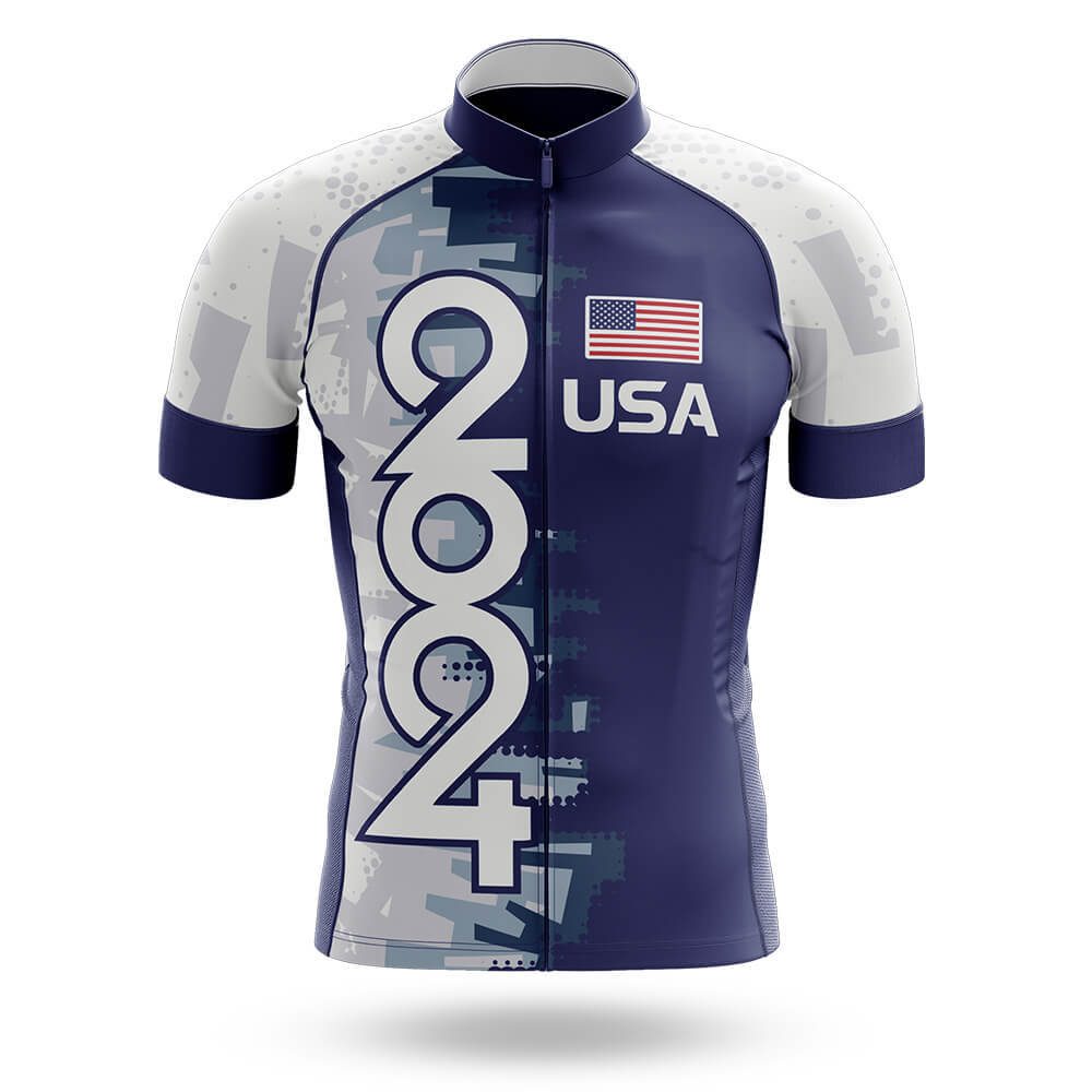 Usa 2024 V1 Cycling Jersey For Men/Women