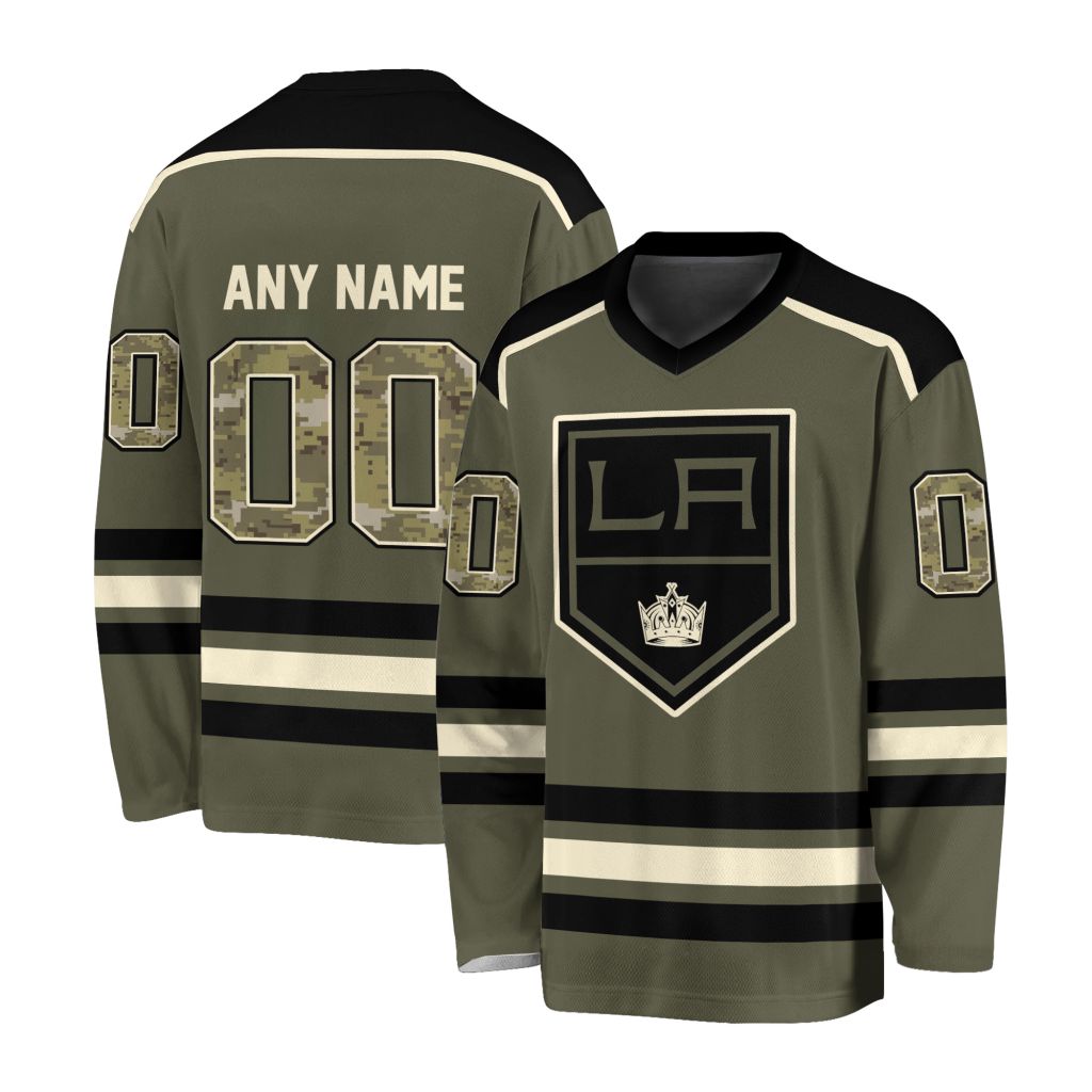 NHL Los Angeles Kings Special Camo V-neck Hockey Jersey