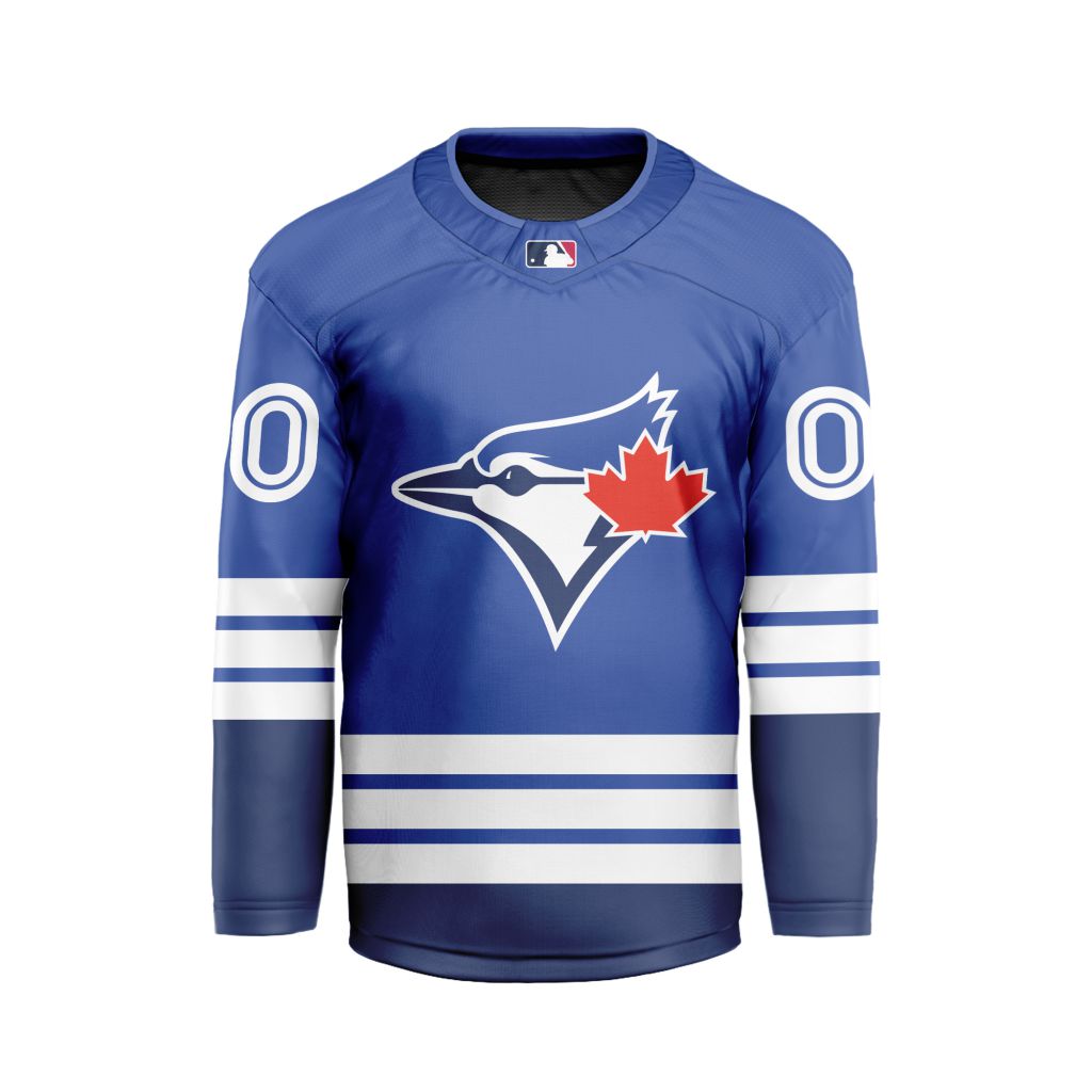 MLB Toronto Blue Jays Personalized Home Style Hockey Jersey