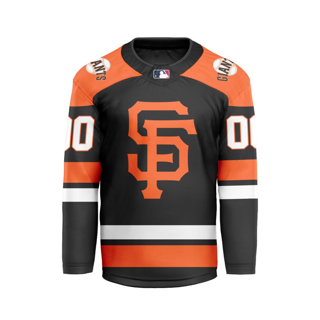MLB San Francisco Giants Personalized Home Style Hockey Jersey