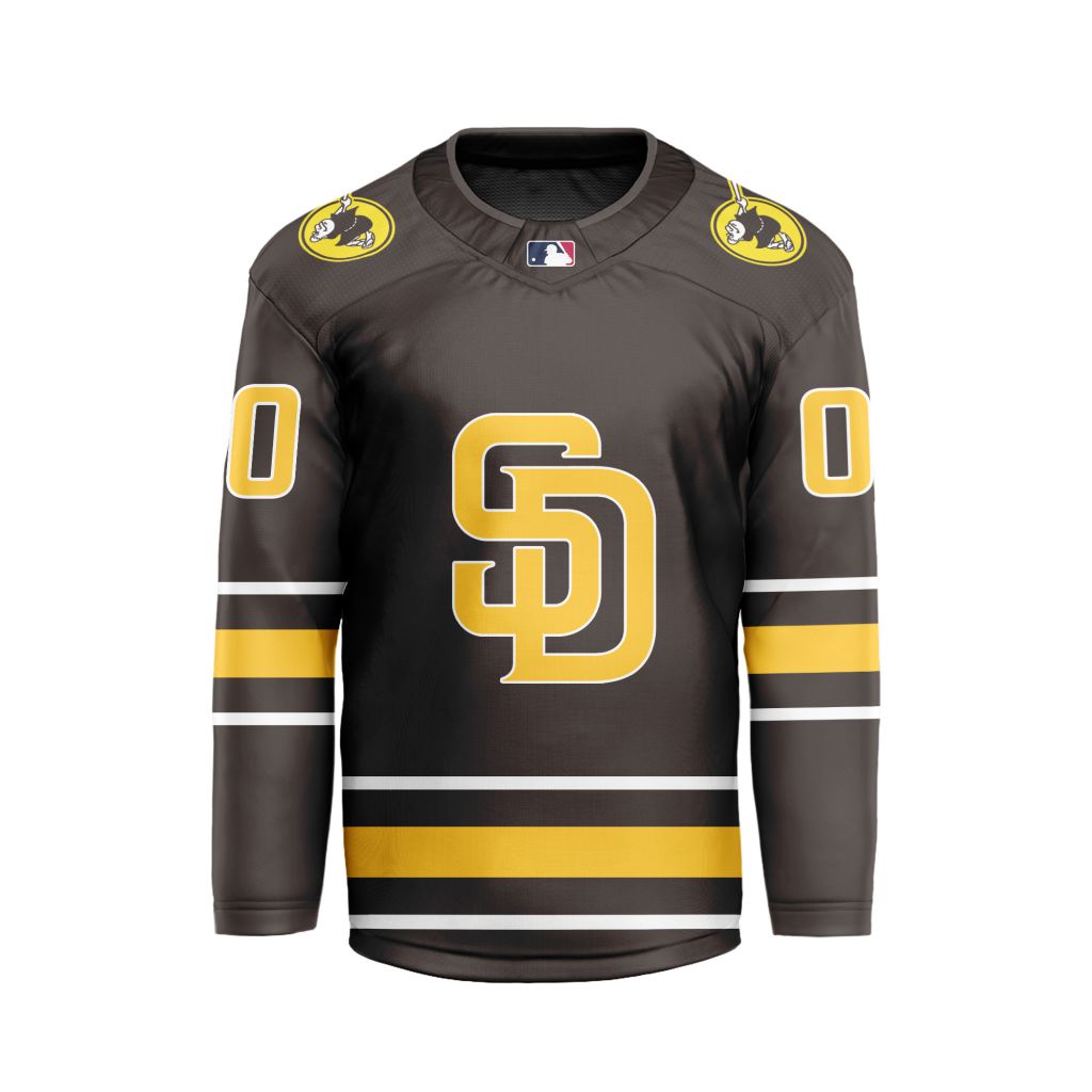 MLB San Diego Padres Personalized Home Style Hockey Jersey